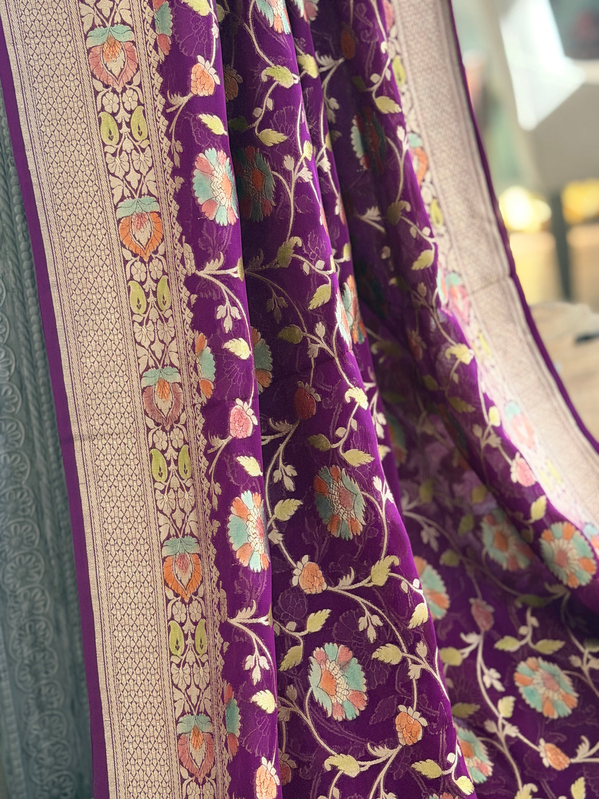 Khaddi Georgette Banarasi Saree