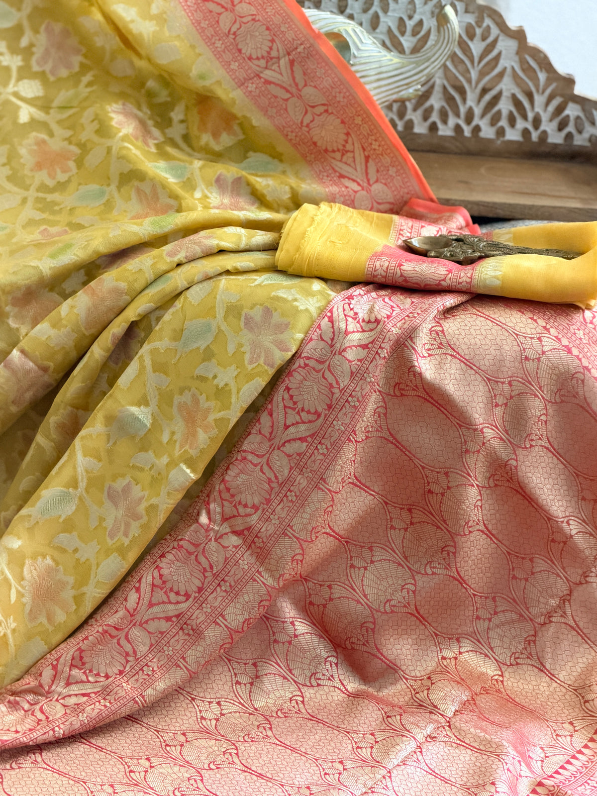 Khaddi Georgette Banarasi Saree