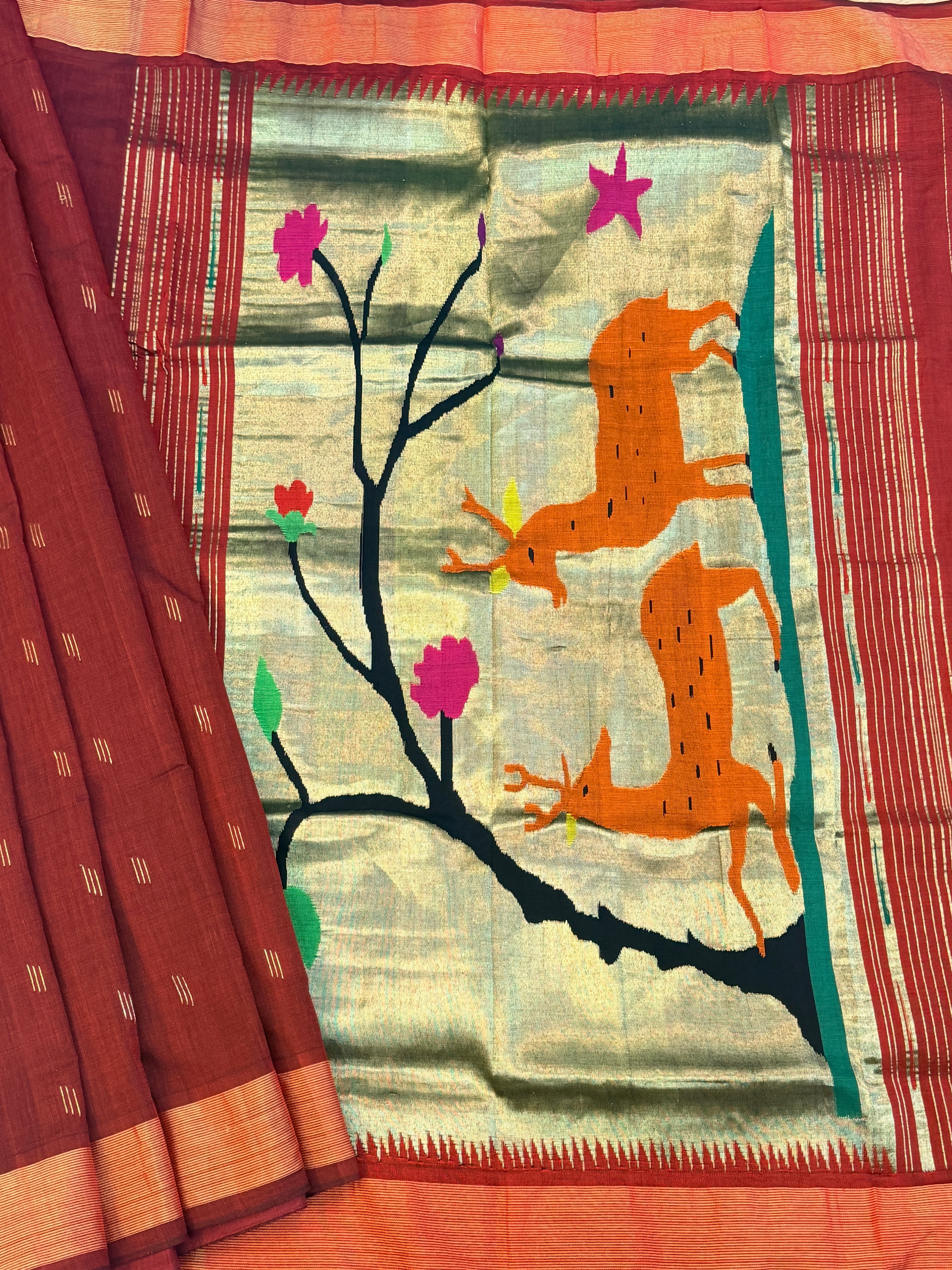 Paithani Cotton handloom saree