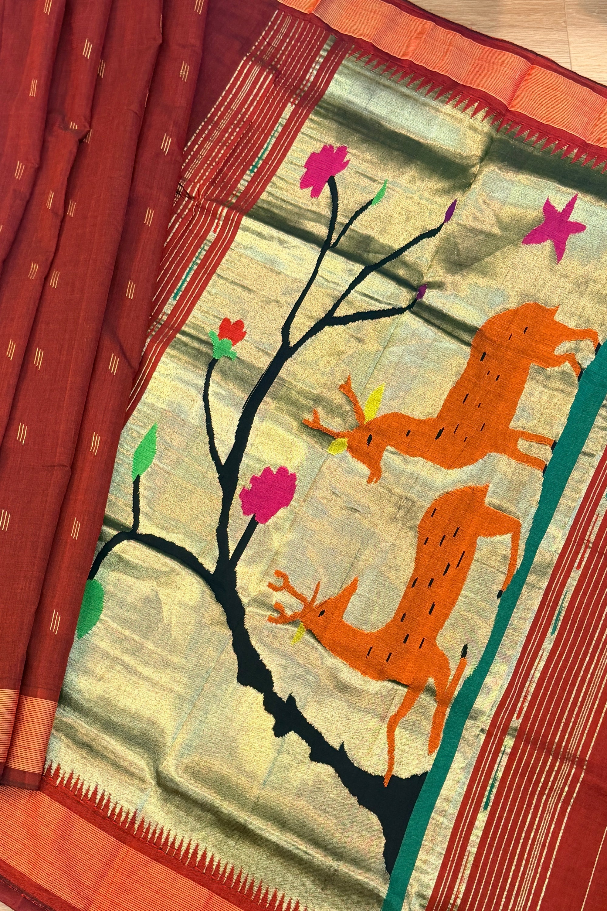 Paithani Cotton handloom saree