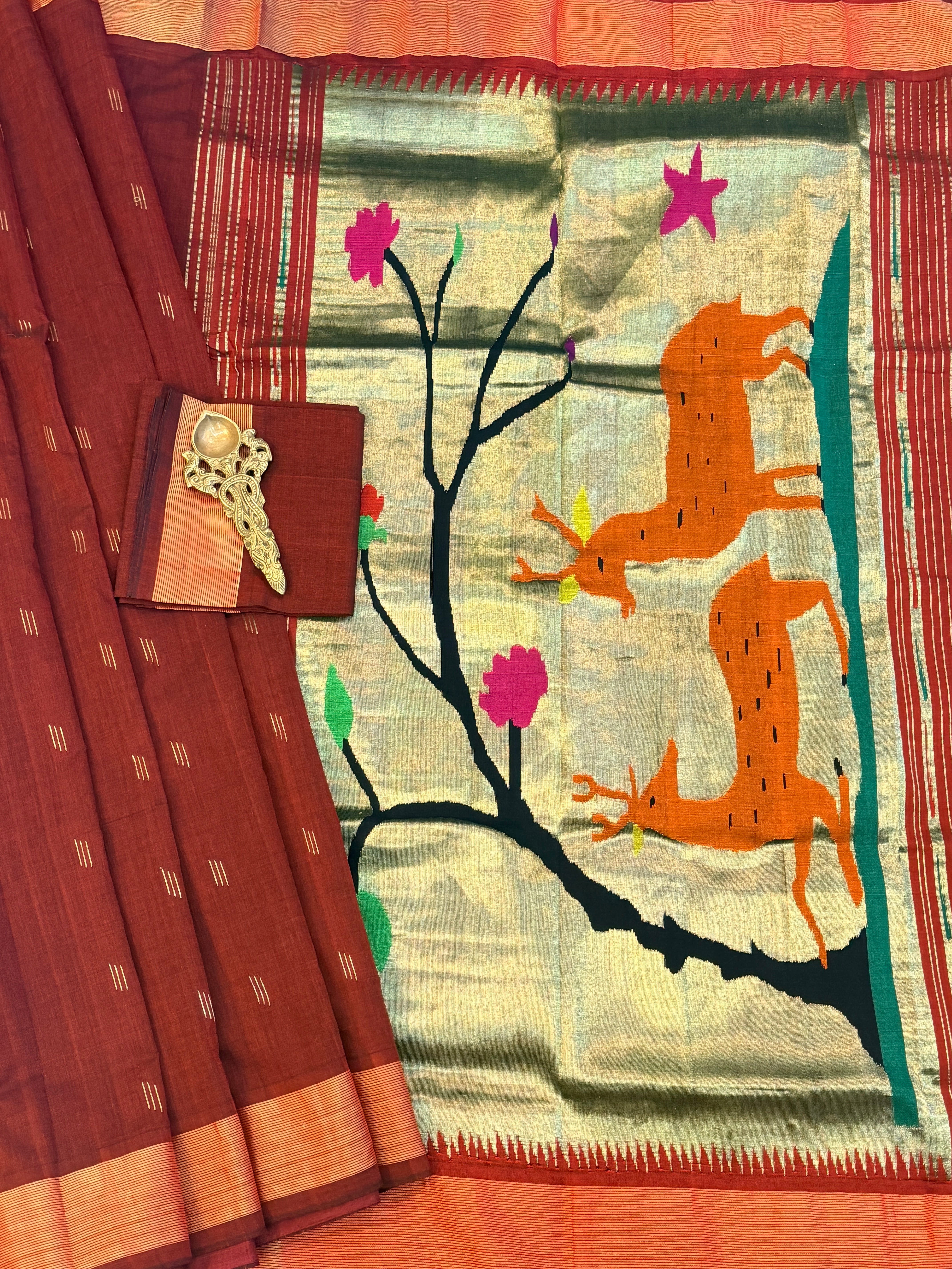 Paithani Cotton handloom saree