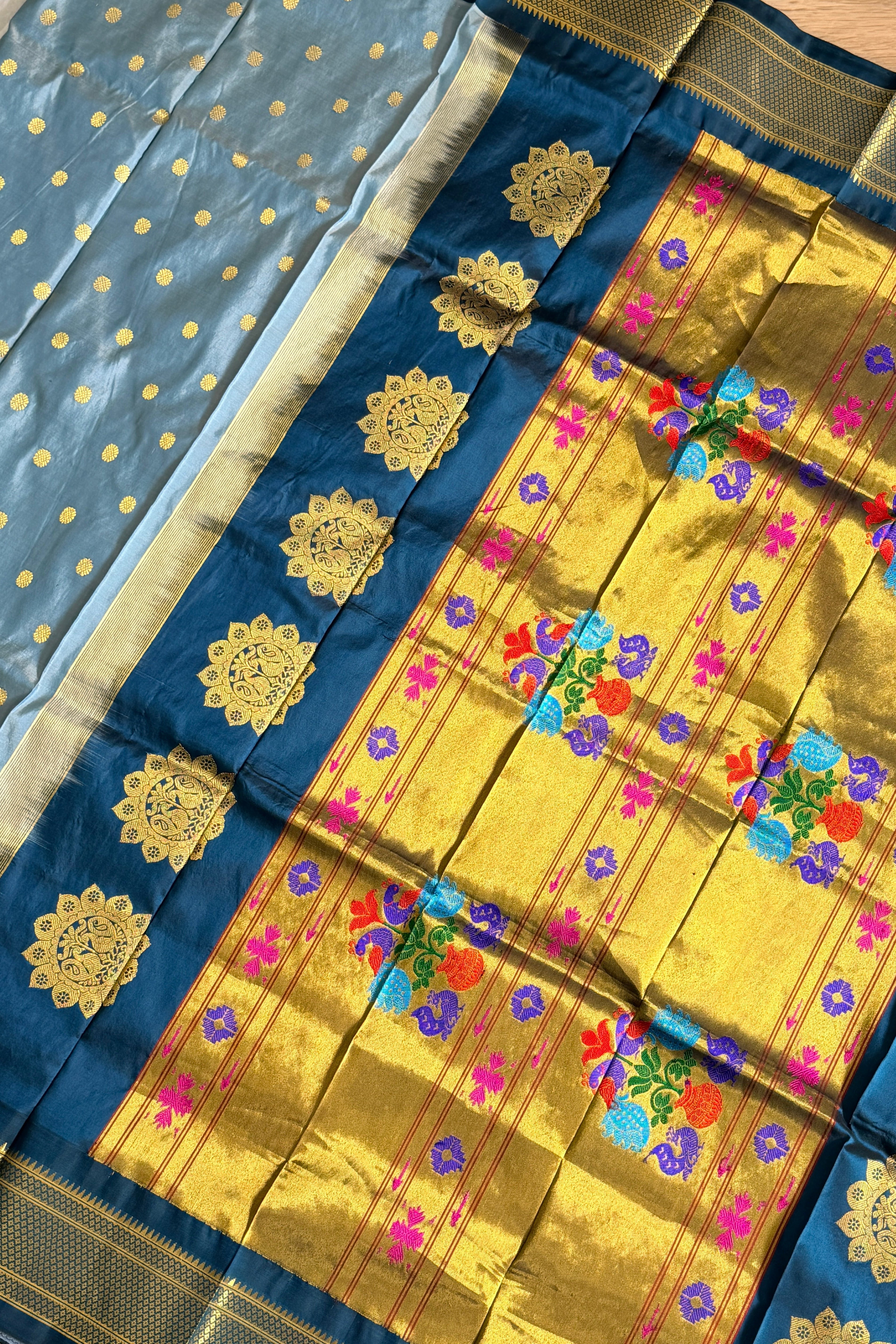 Paithani Pure silk handloom Maharani saree