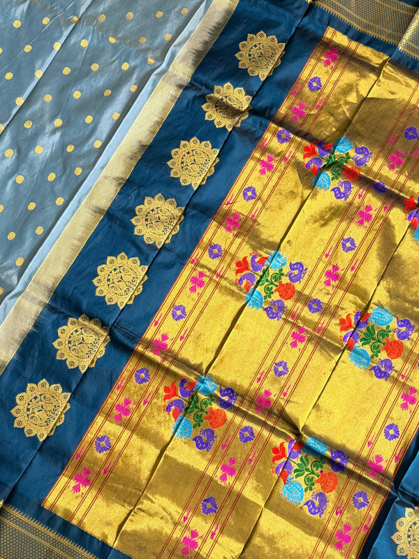 Paithani Pure silk handloom Maharani saree