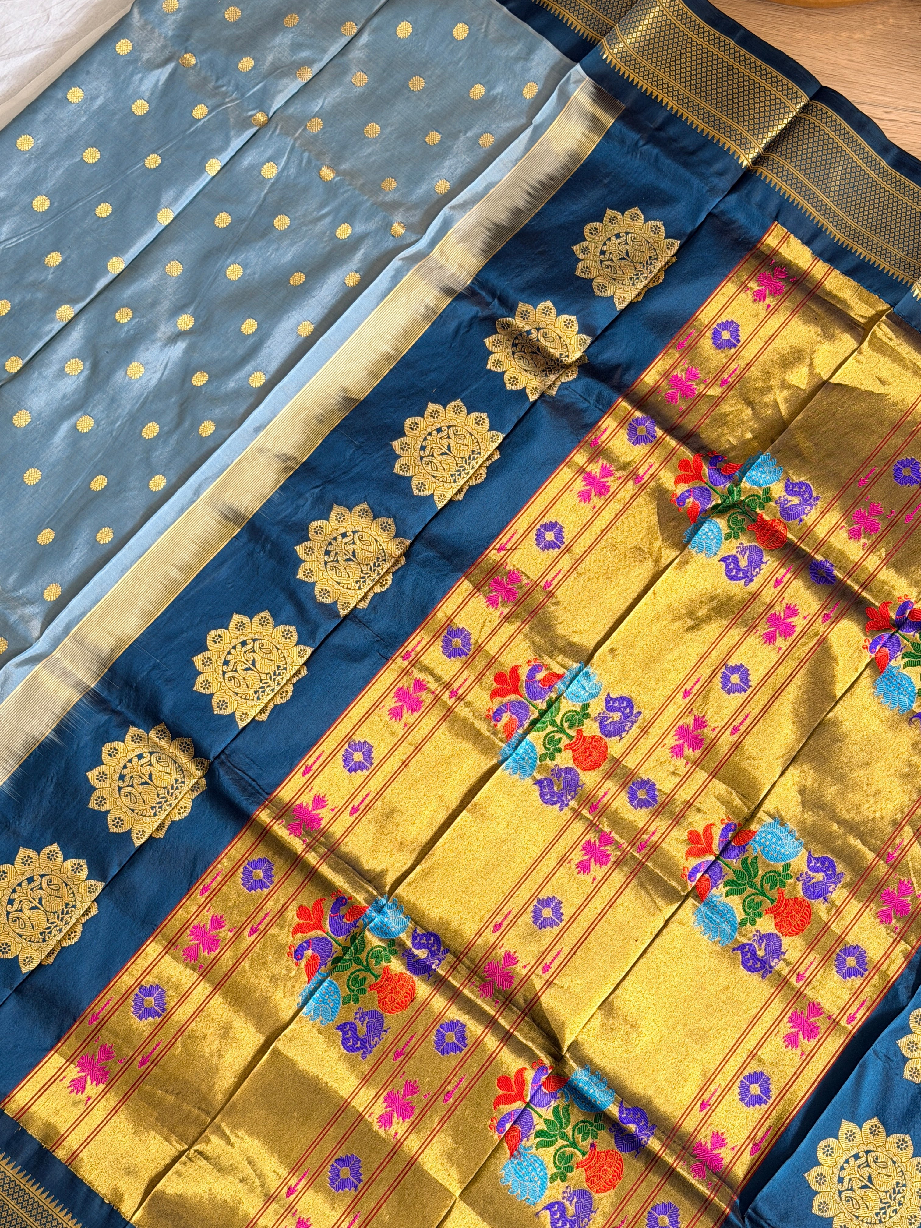 Paithani Pure silk handloom Maharani saree