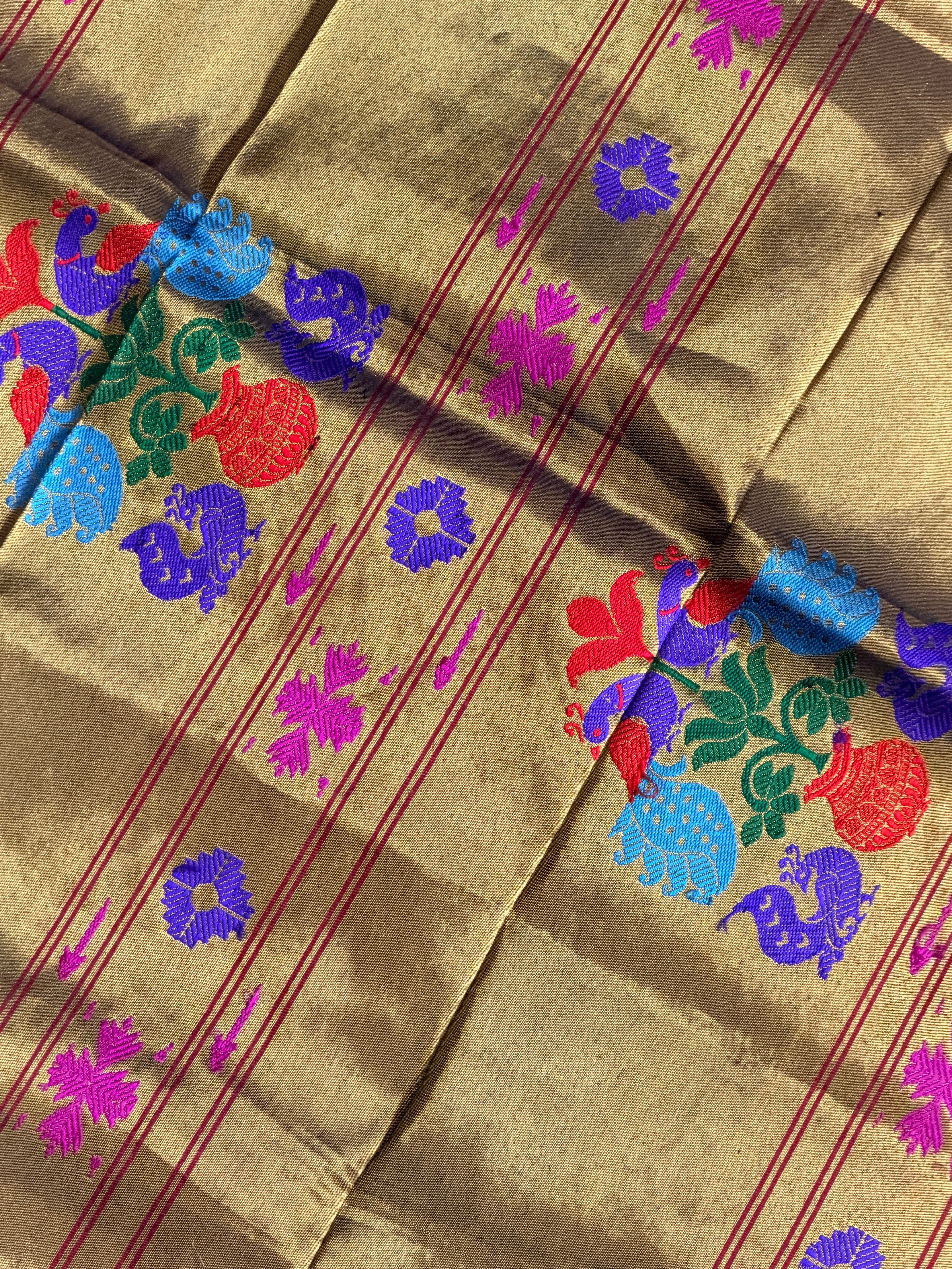 Paithani Pure silk handloom Maharani saree