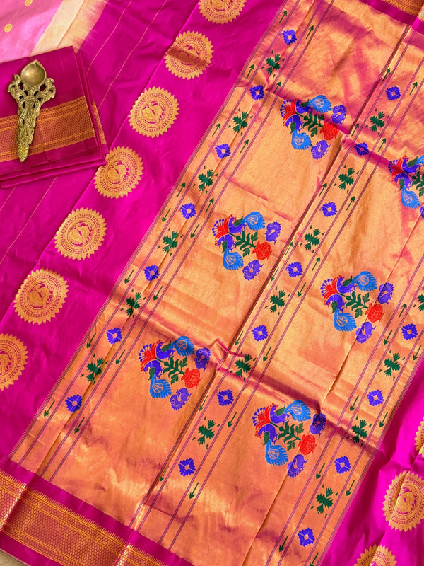 Paithani Pure silk handloom Maharani saree