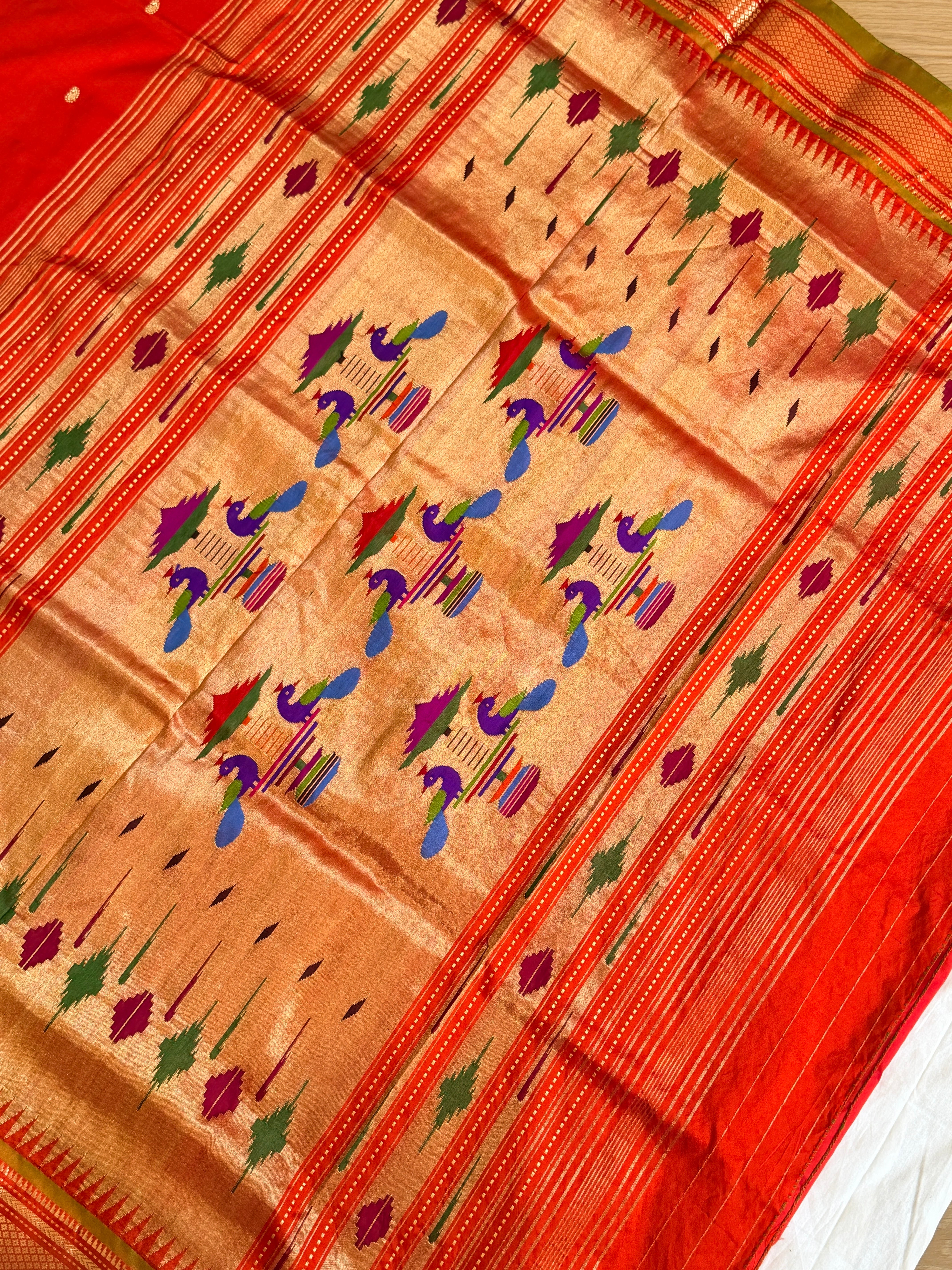 Paithani Pure silk handloom saree