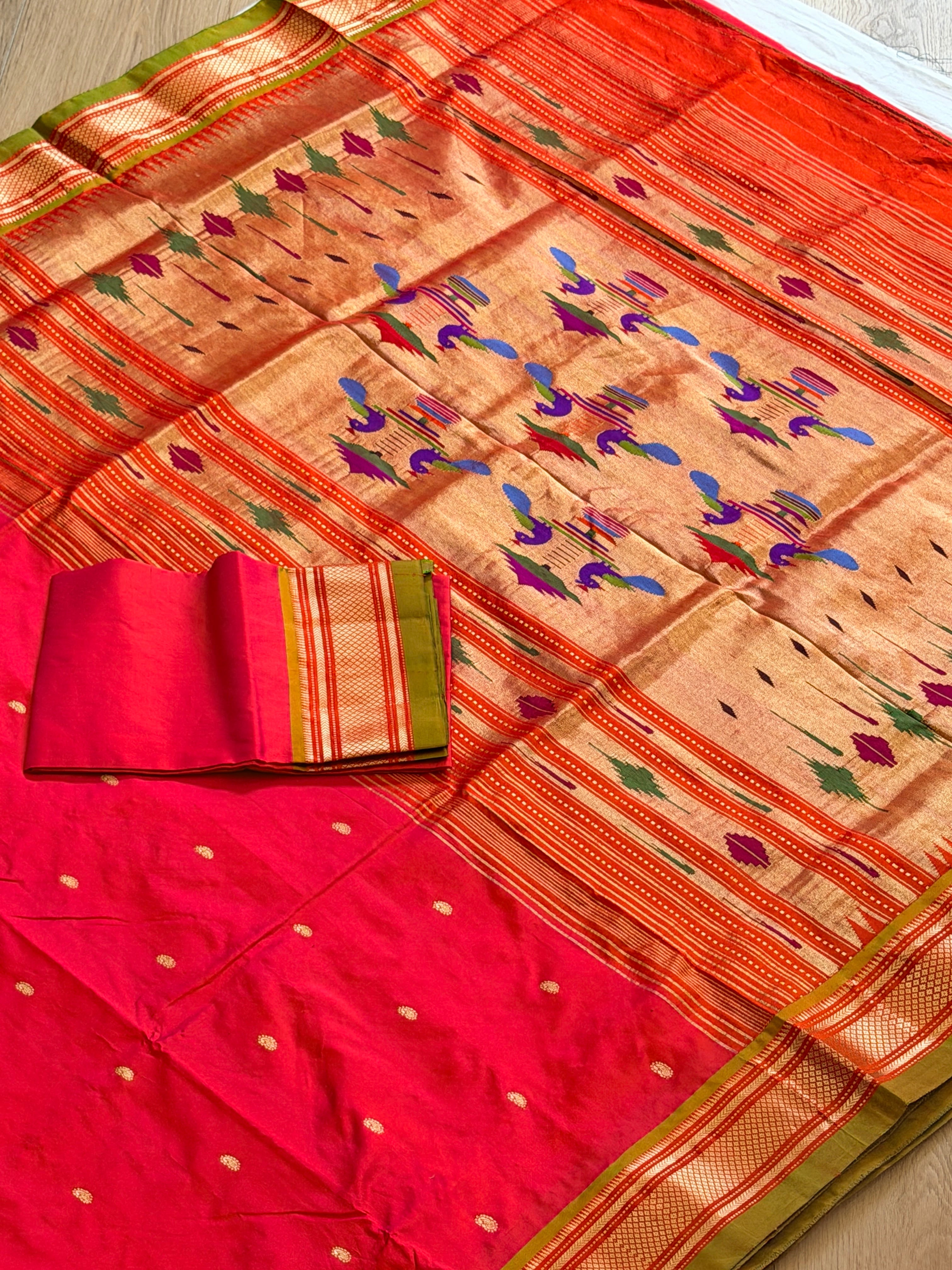 Paithani Pure silk handloom saree