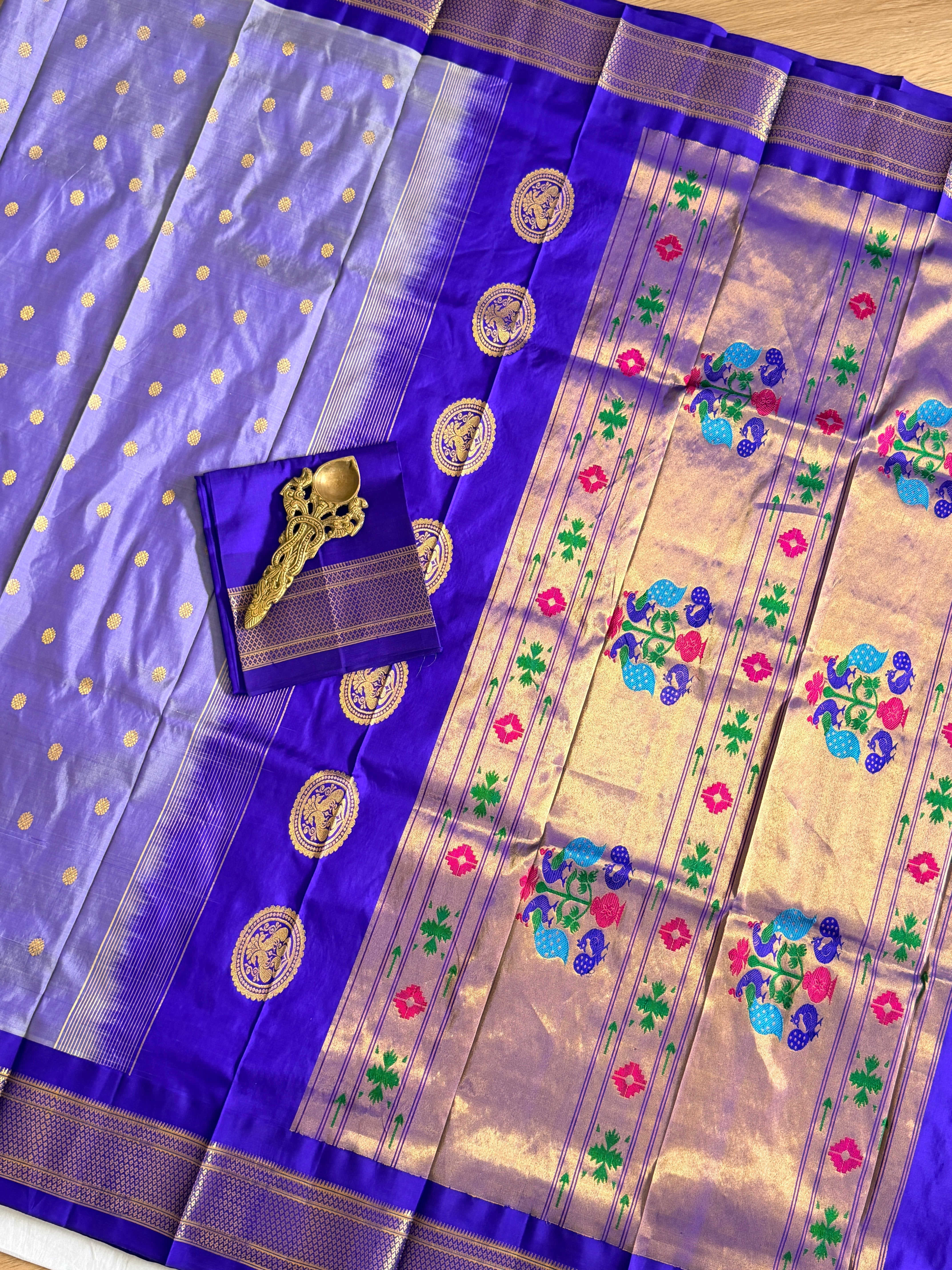 Paithani Pure silk handloom Maharani saree