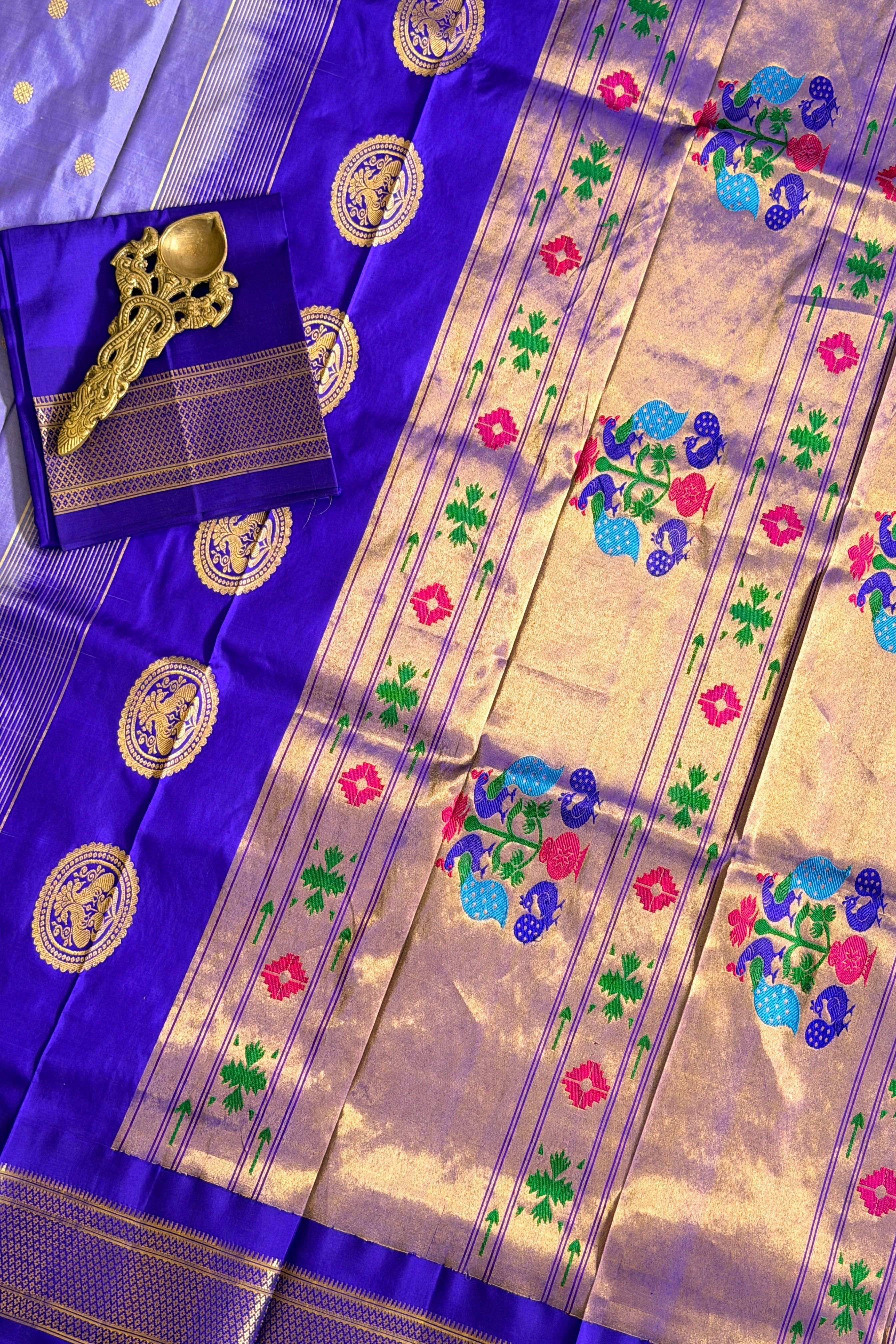 Paithani Pure silk handloom Maharani saree