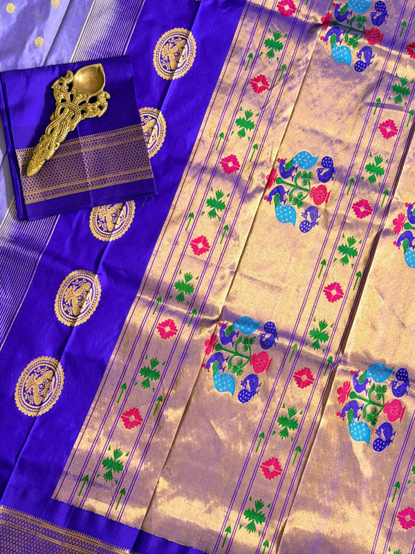 Paithani Pure silk handloom Maharani saree