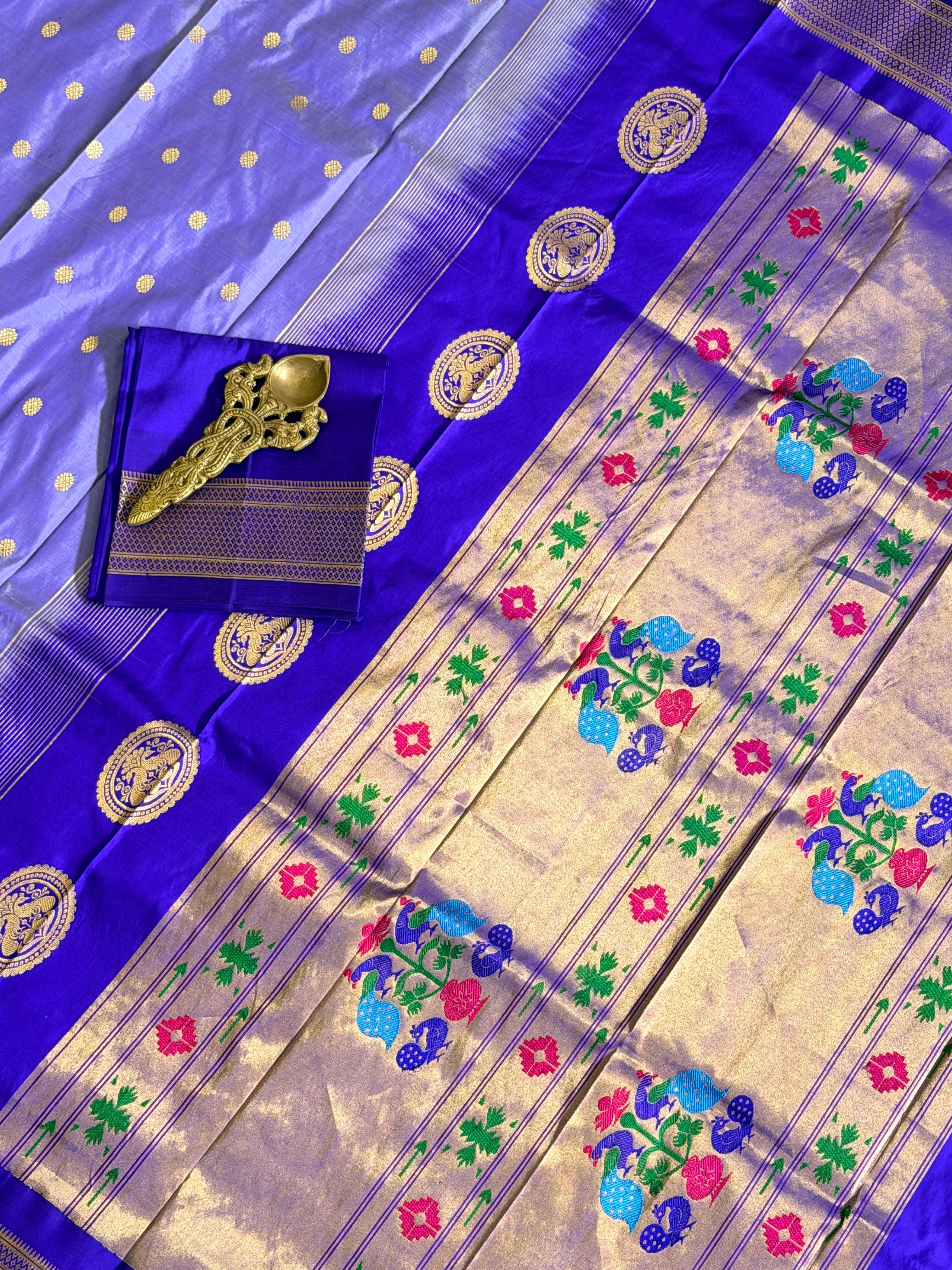 Paithani Pure silk handloom Maharani saree