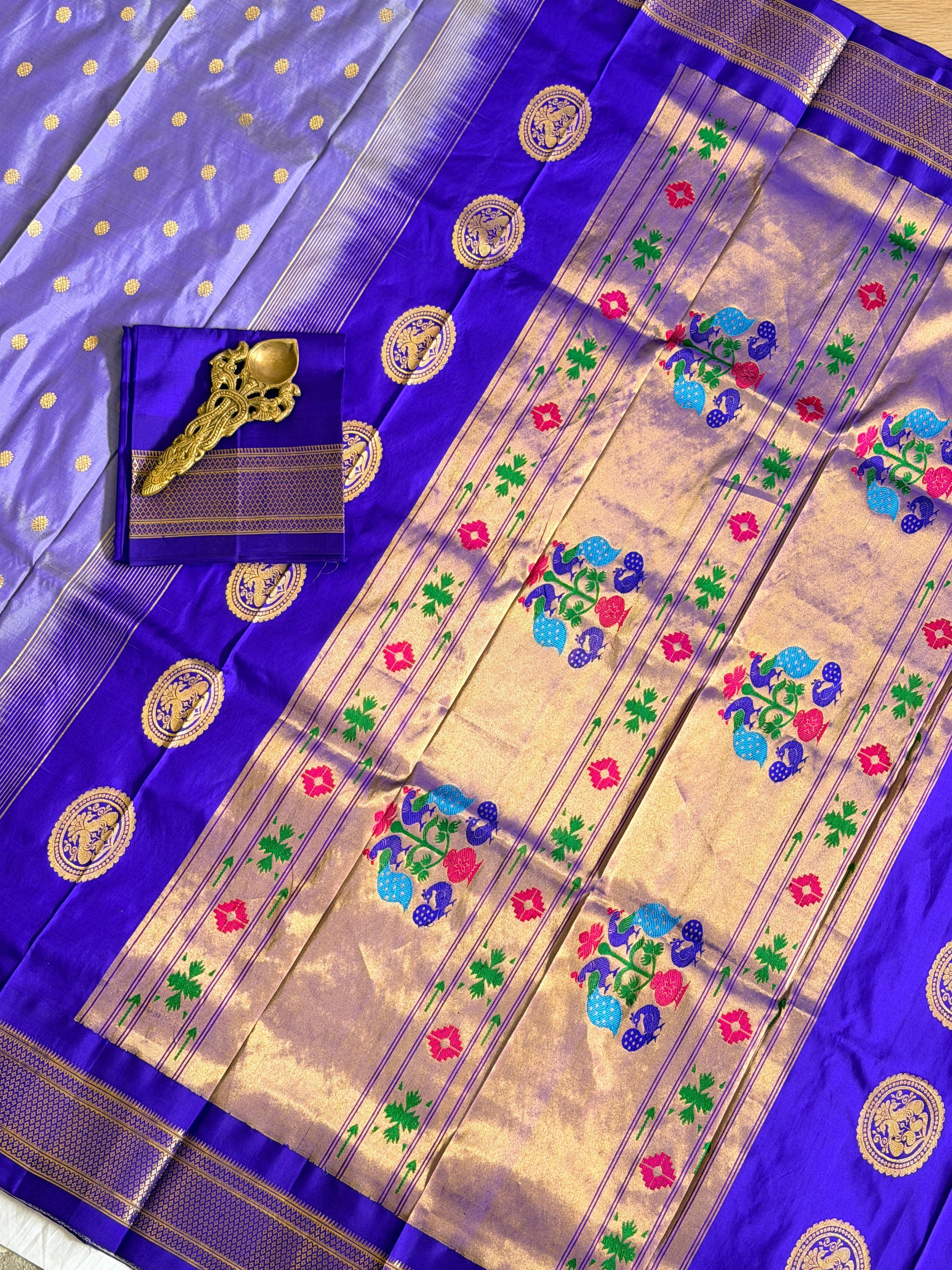 Paithani Pure silk handloom Maharani saree