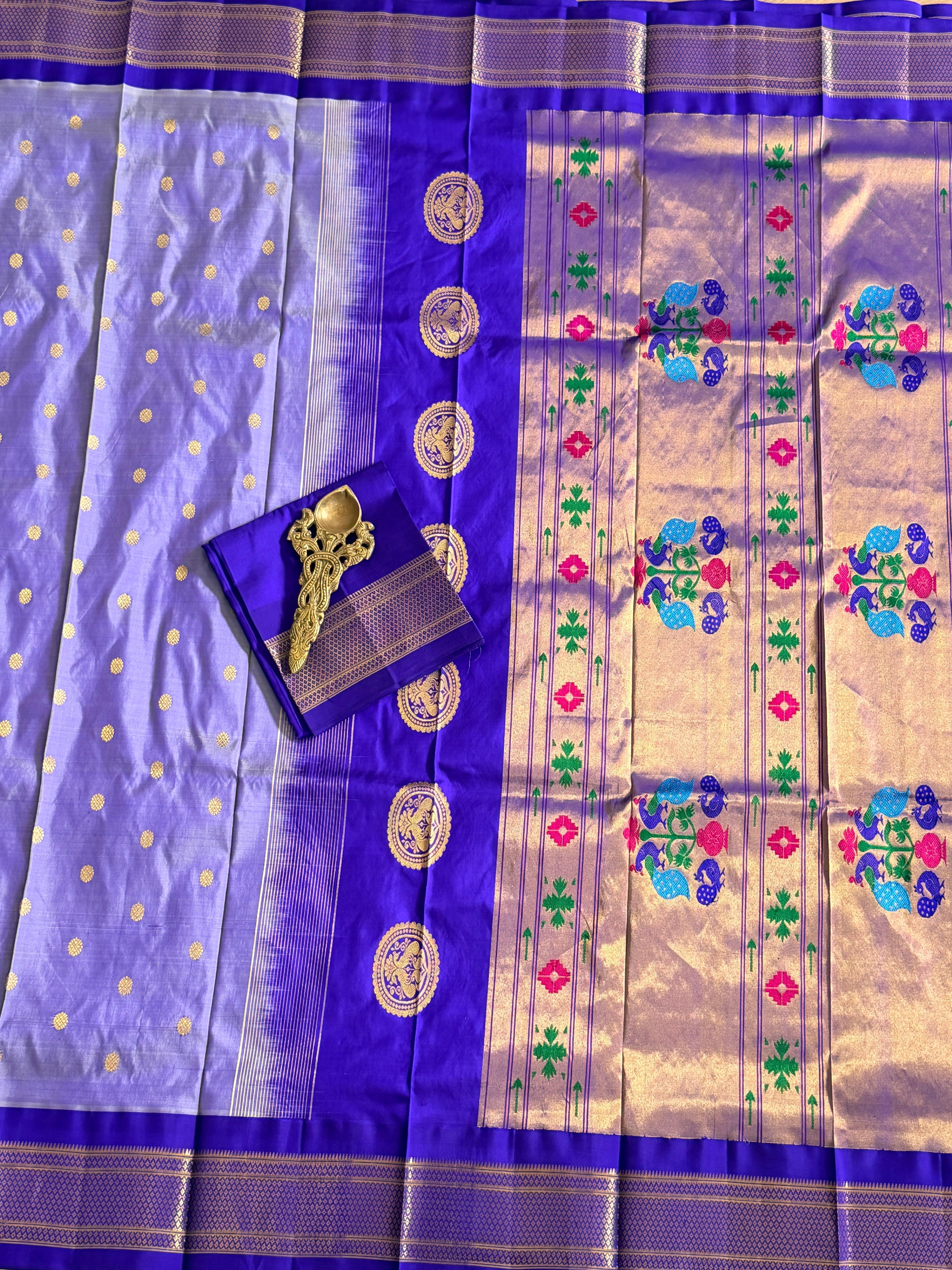 Paithani Pure silk handloom Maharani saree