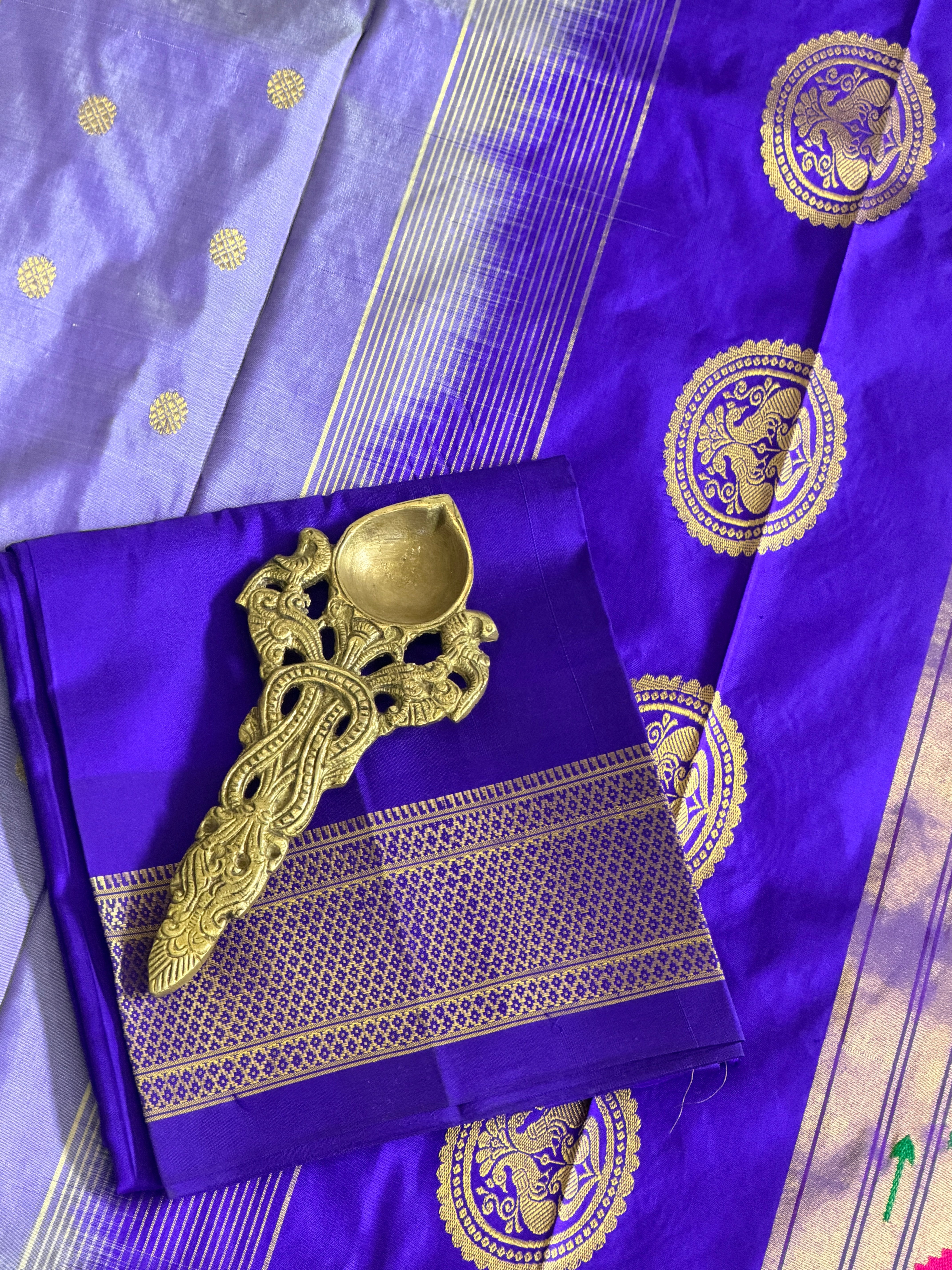 Paithani Pure silk handloom Maharani saree
