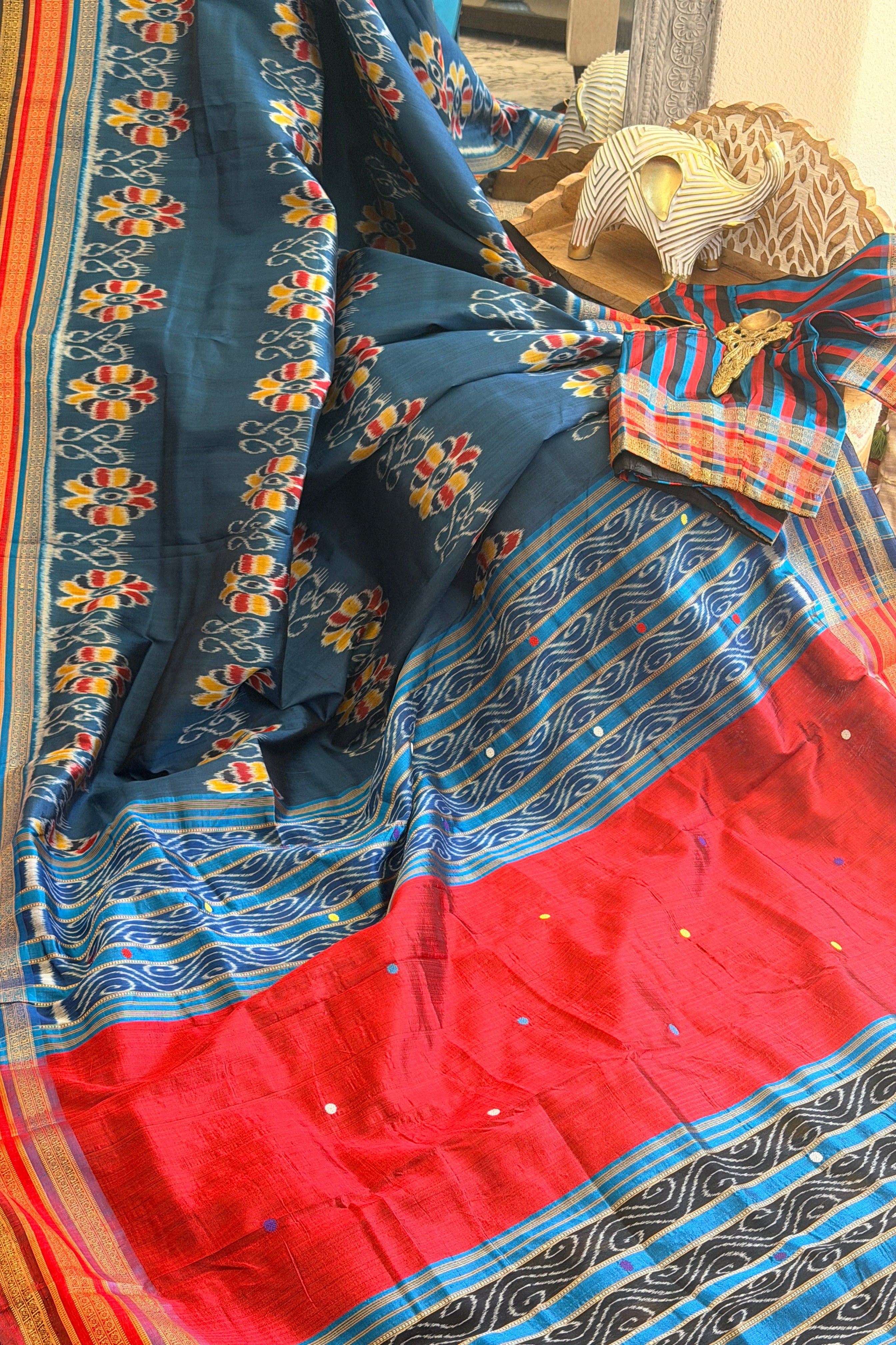 Baghambari kathiphera handloom odisha saree