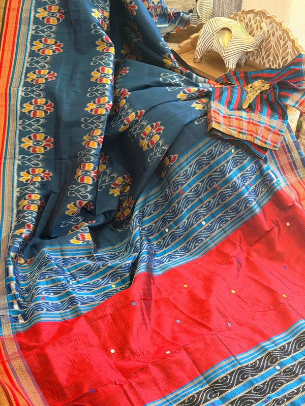 Baghambari kathiphera handloom odisha saree