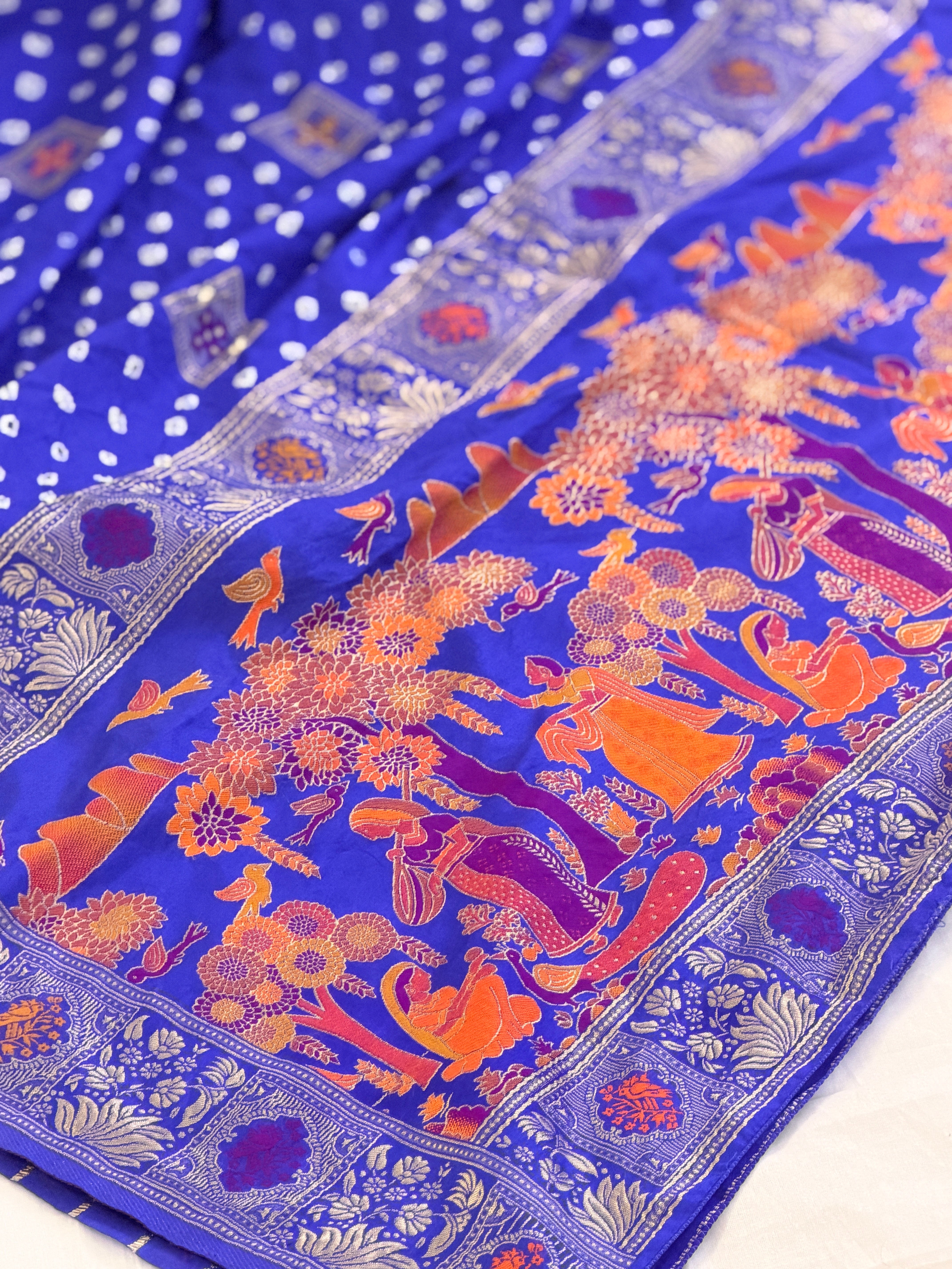 Bandhani Saree on Pure silk