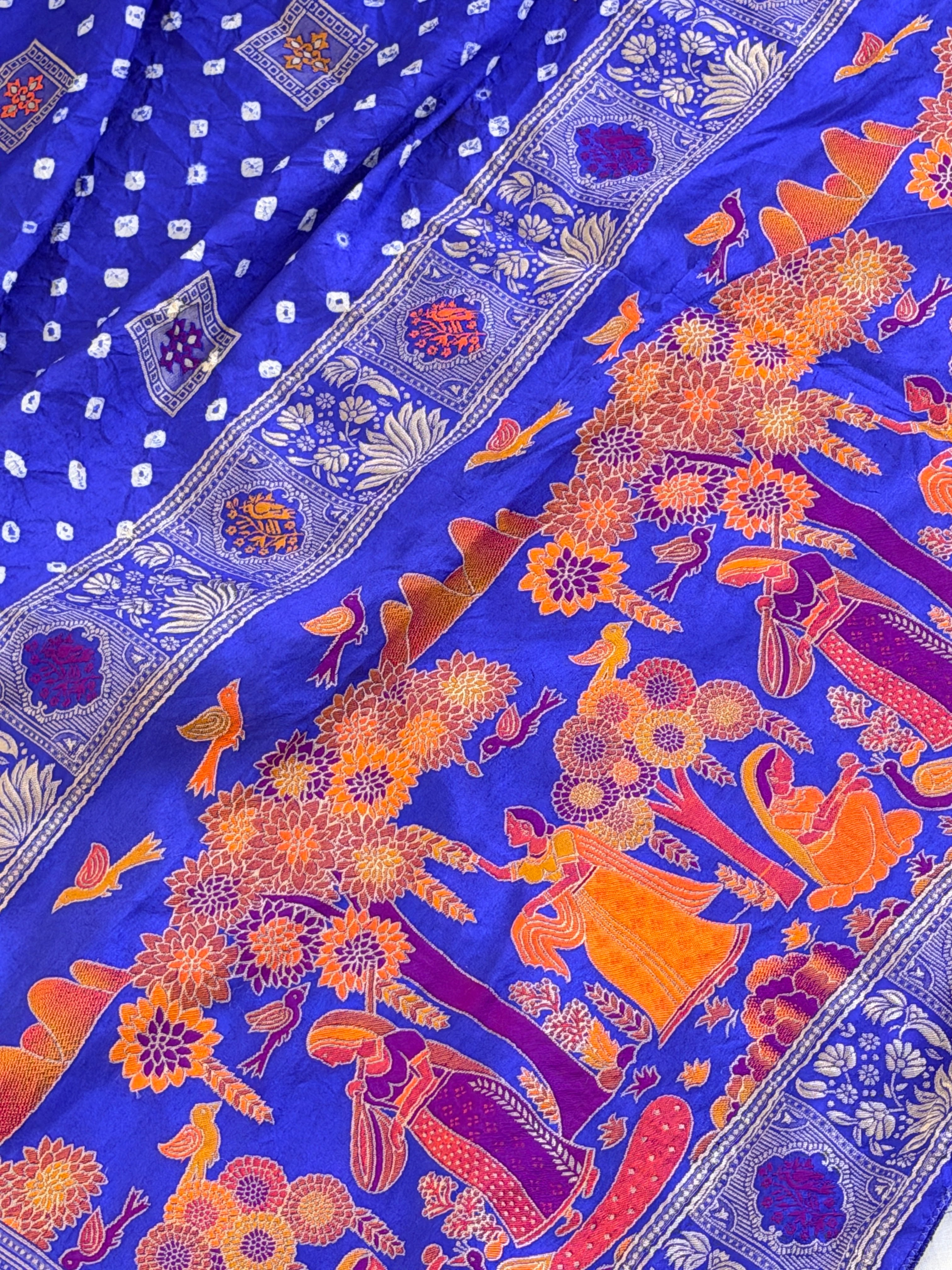 Bandhani Saree on Pure silk