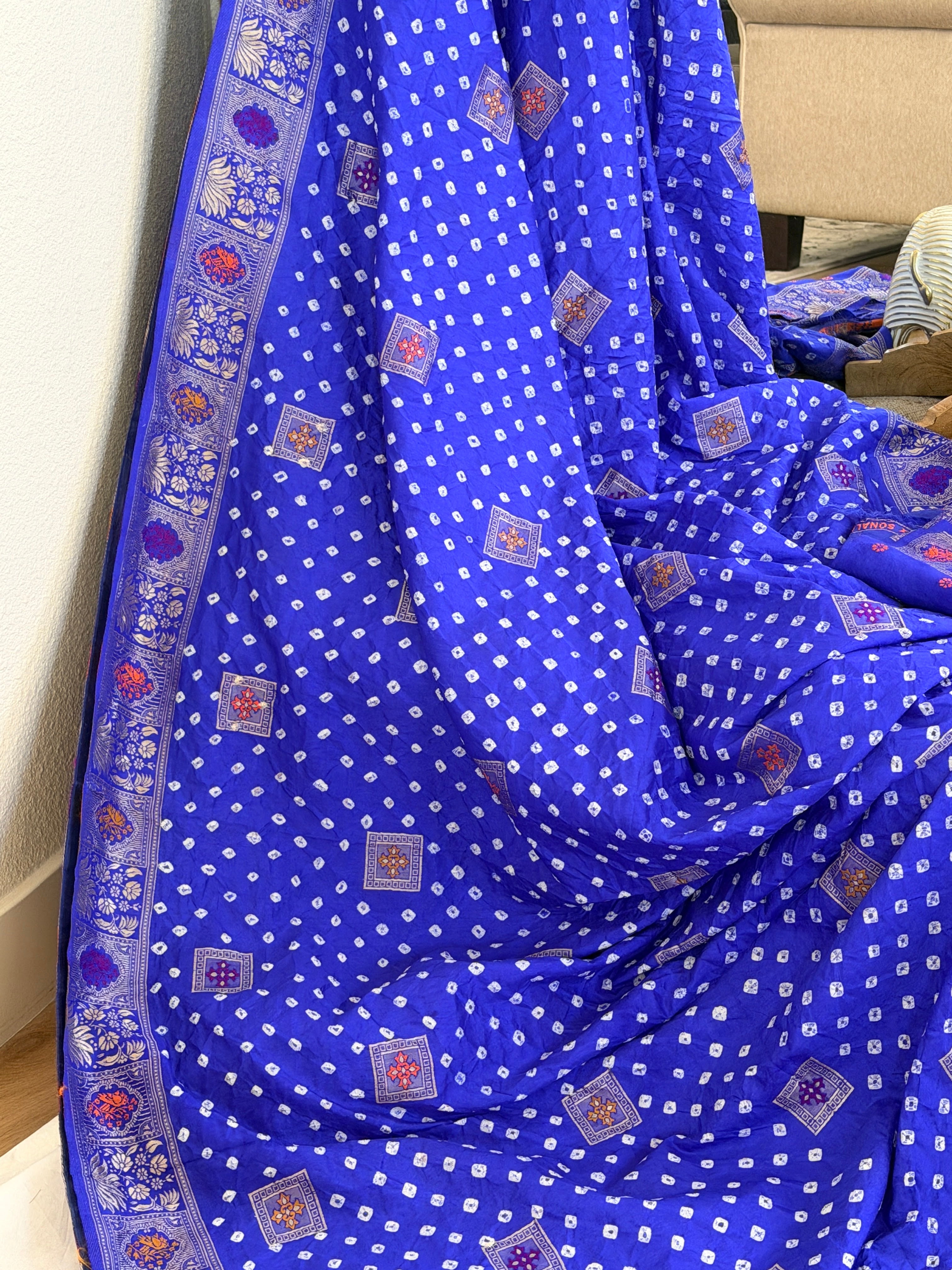 Bandhani Saree on Pure silk