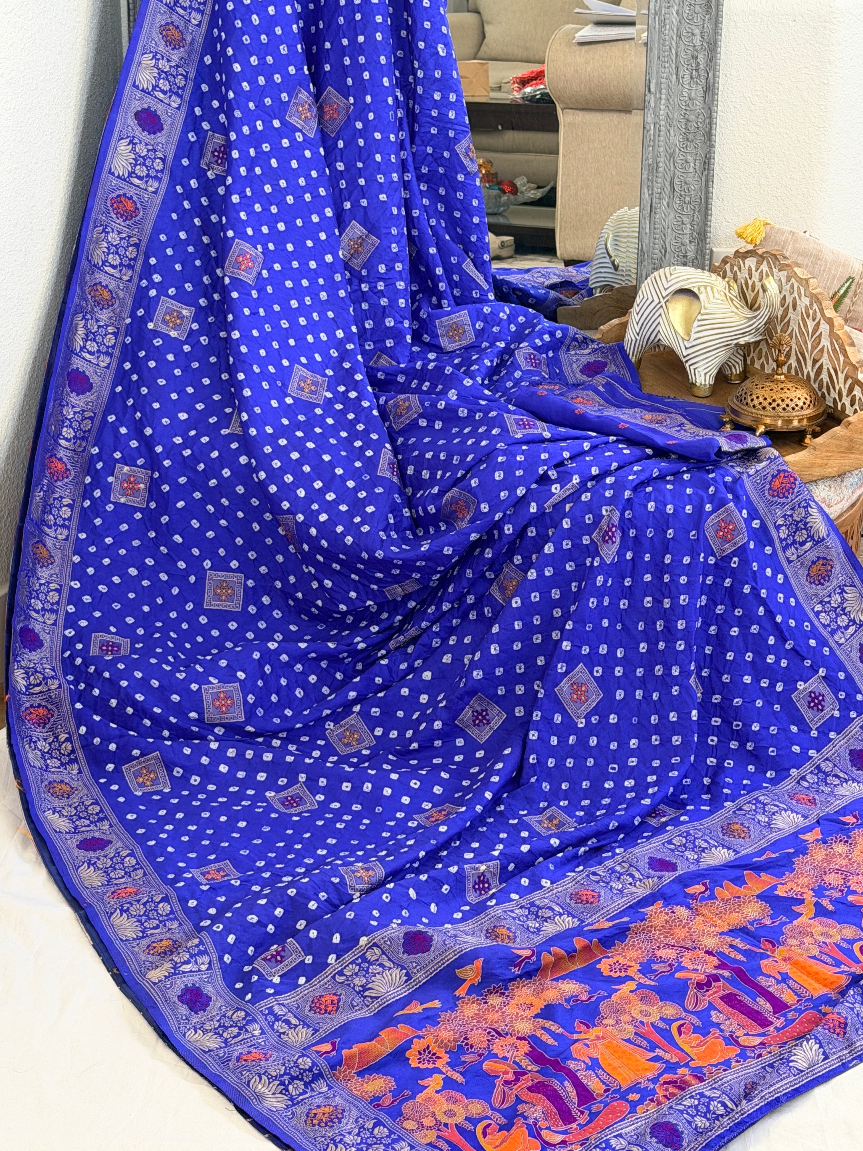 Bandhani Saree on Pure silk