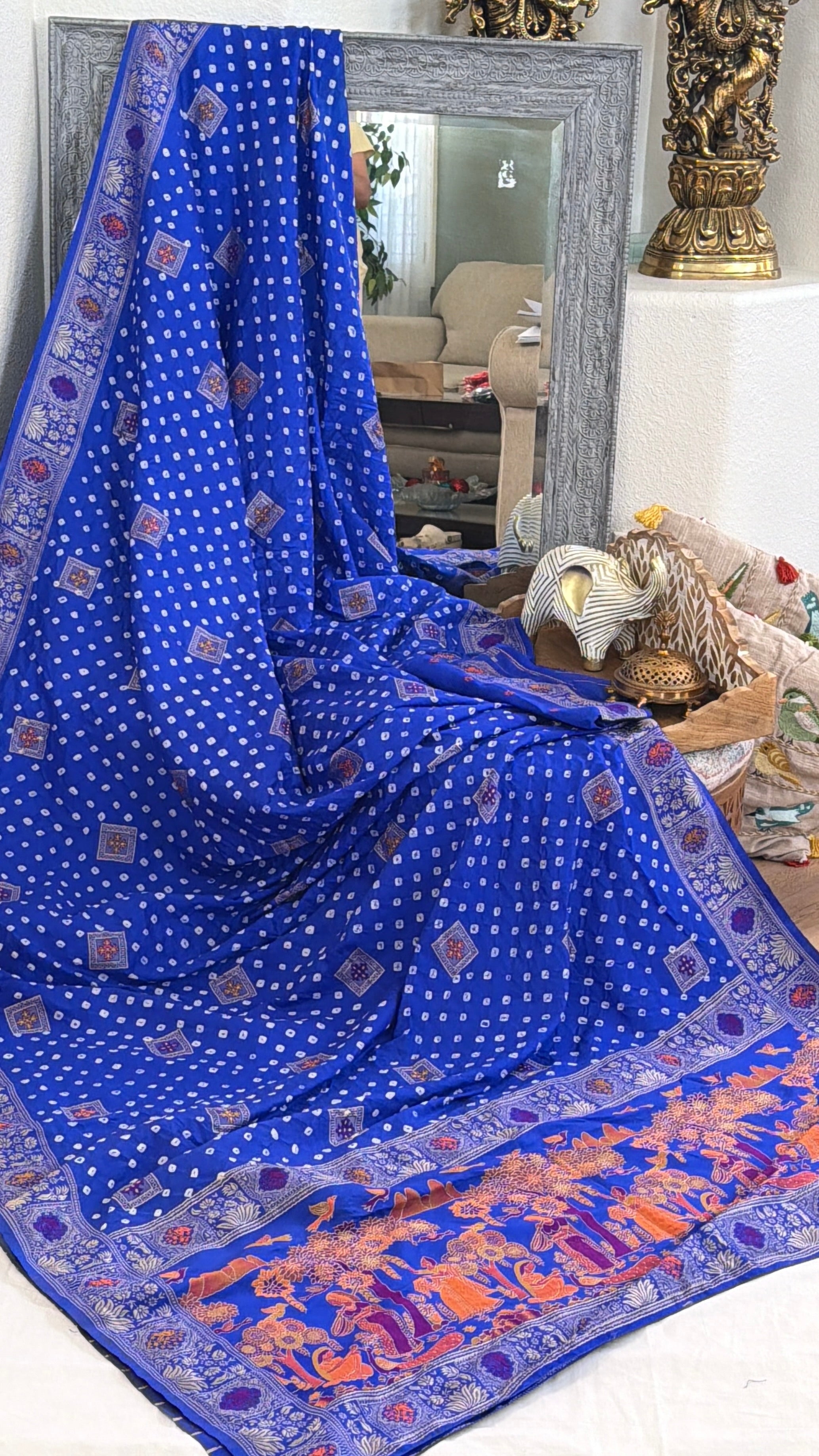 Bandhani Saree on Pure silk