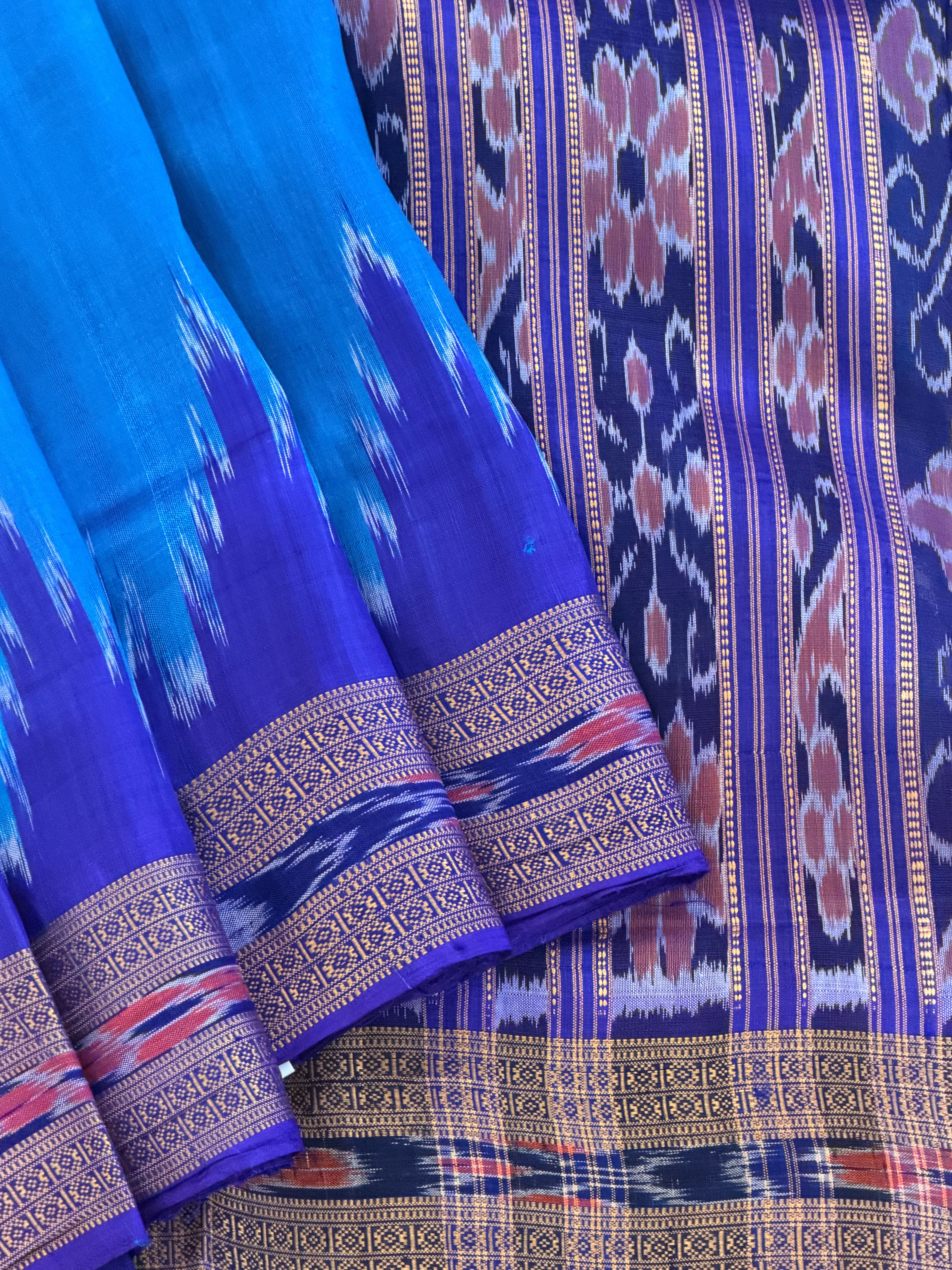 Khandua plain mini buti saree