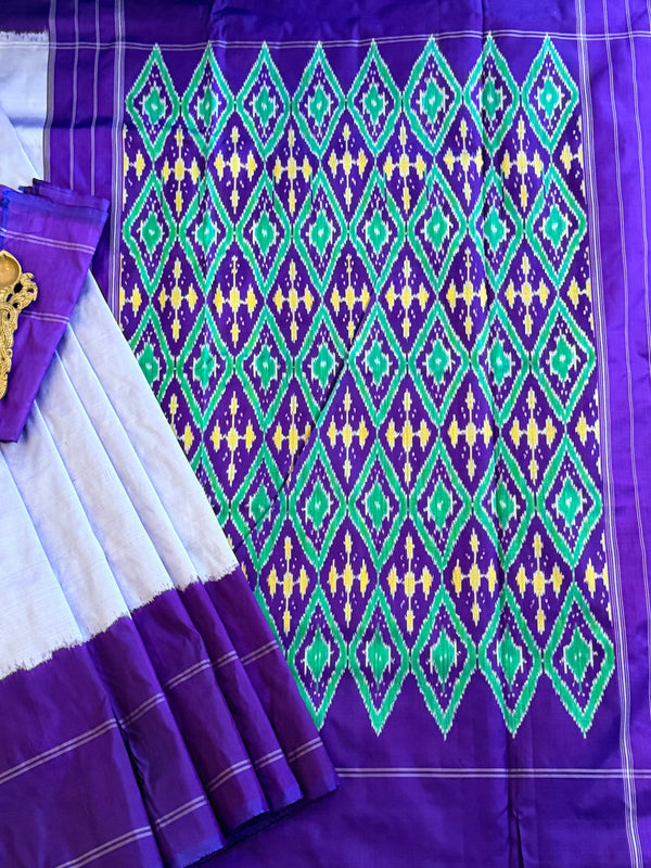 Pochumpalli Ikkat Pure Silk Handloom Saree