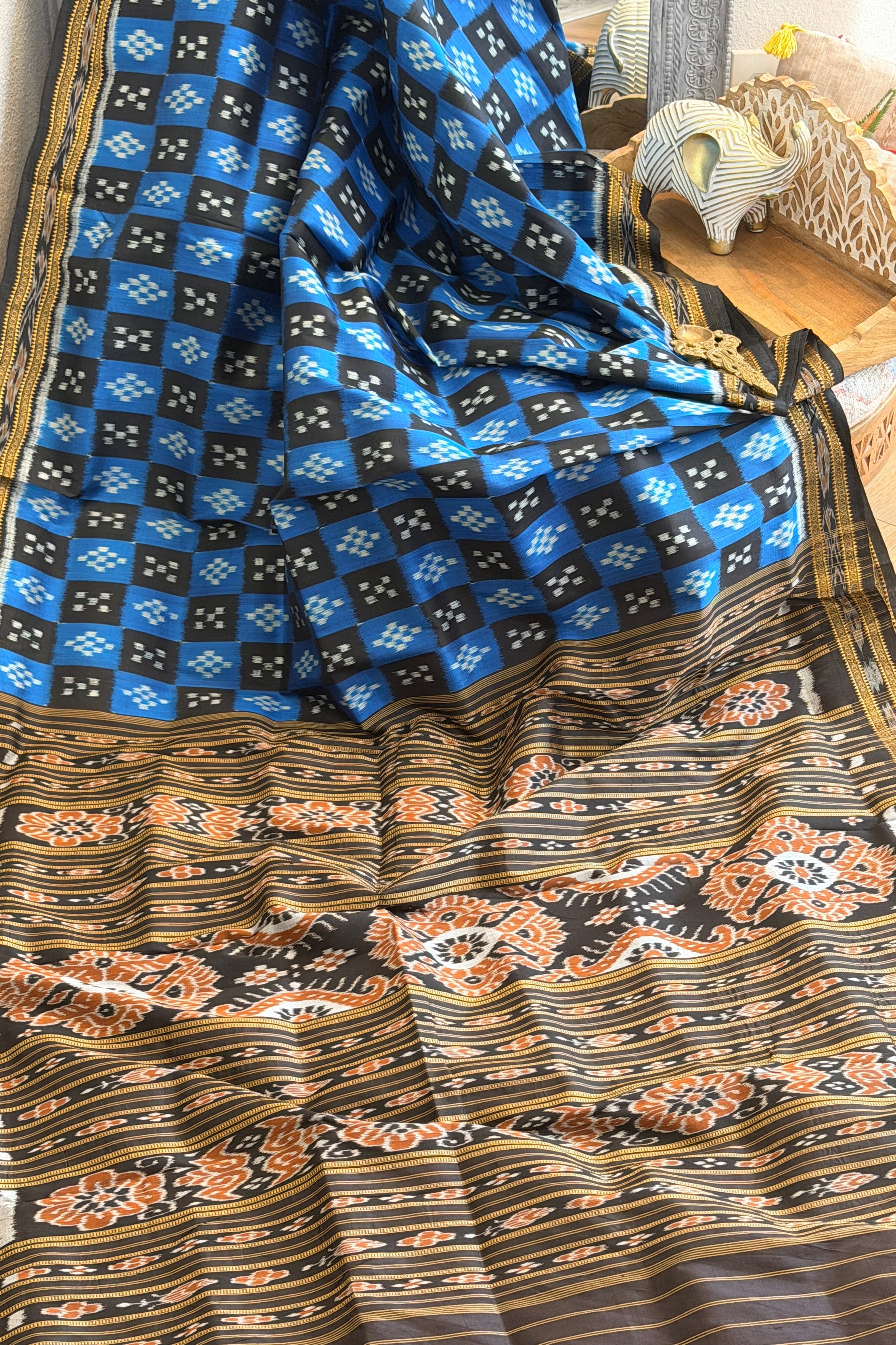 Body box pasapali pure khandua odisha silk saree