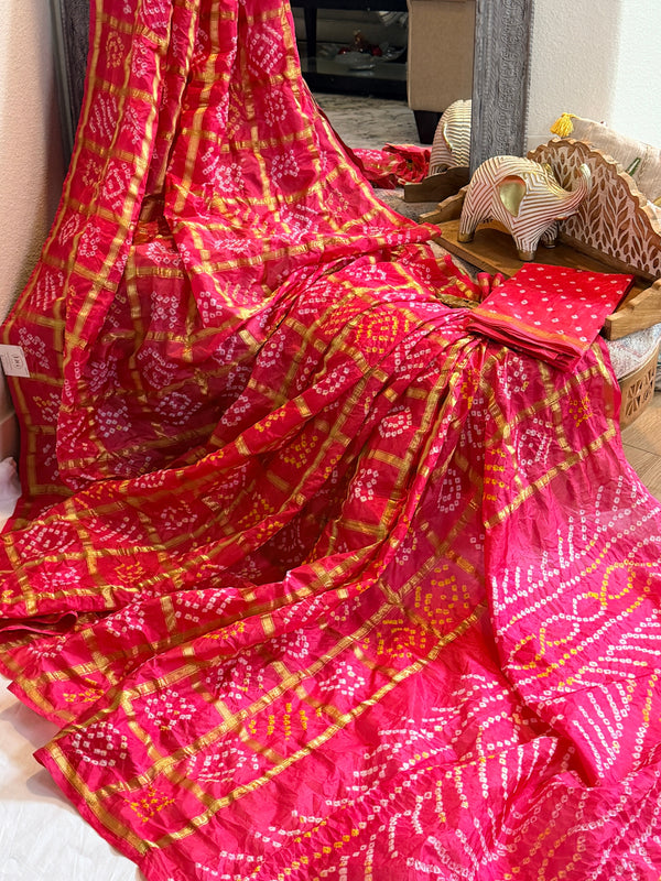 Bandhani Saree on Pure silk