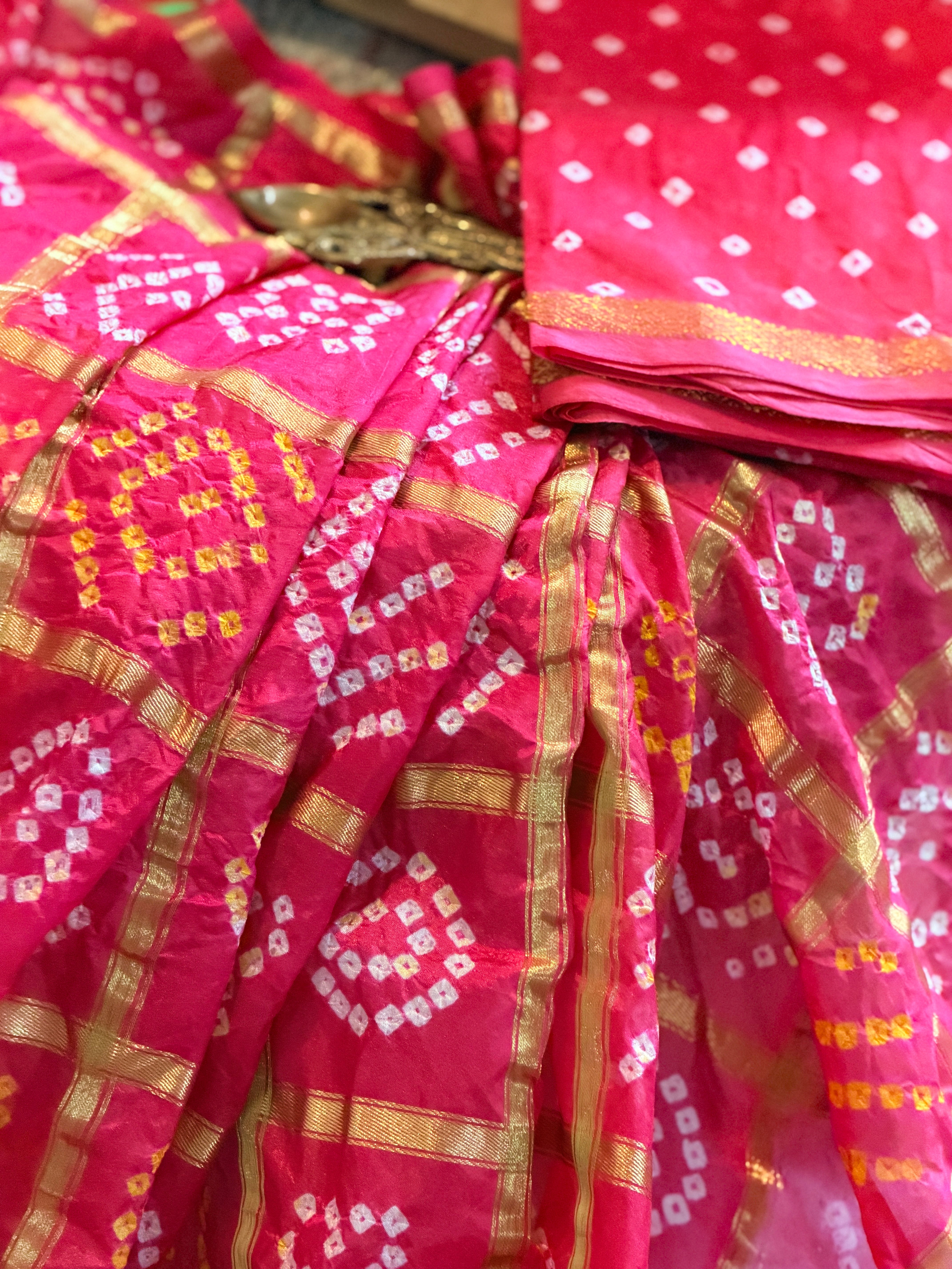Bandhani Saree on Pure silk