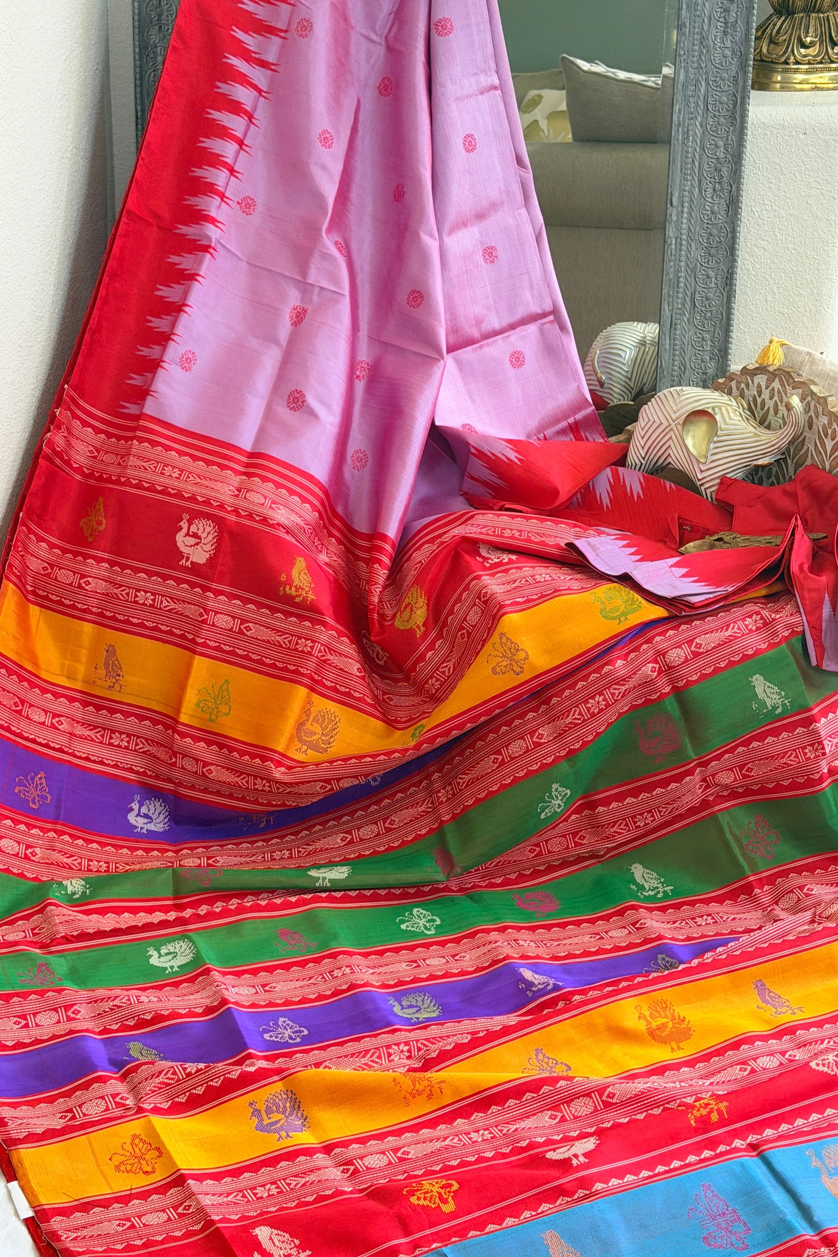 Berhampuri doubble palu odisha handloom saree