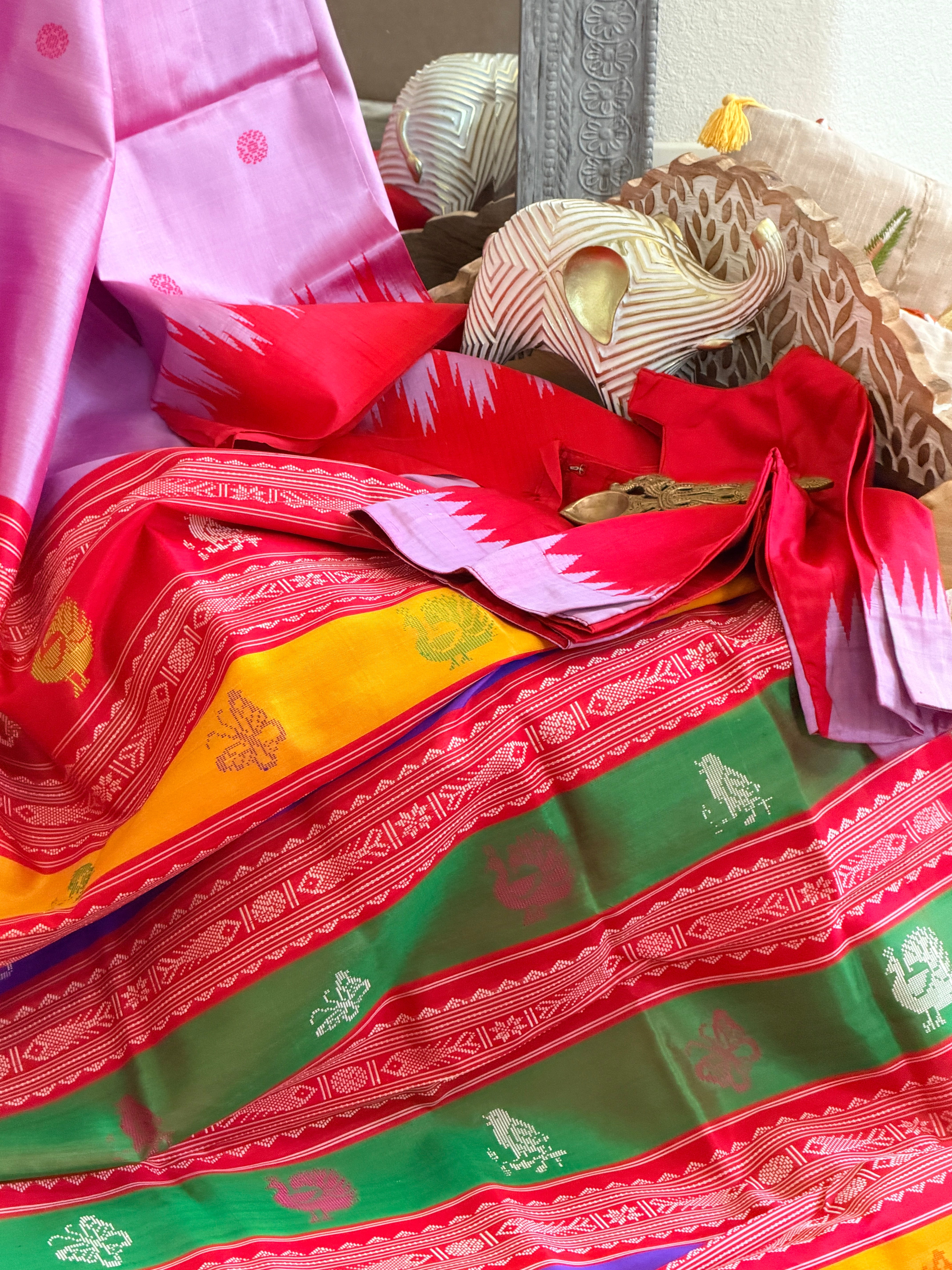 Berhampuri doubble palu odisha handloom saree