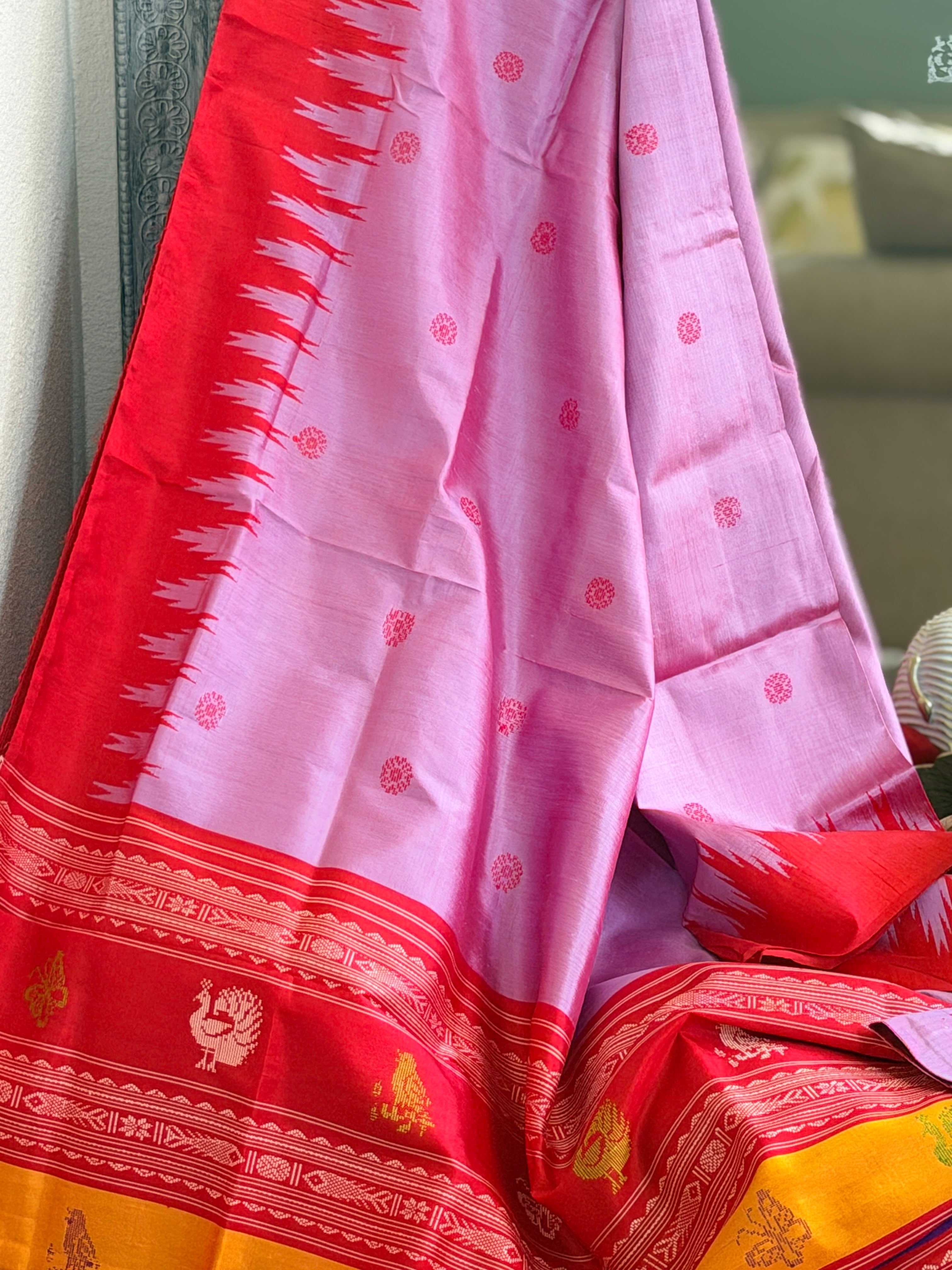 Berhampuri doubble palu odisha handloom saree