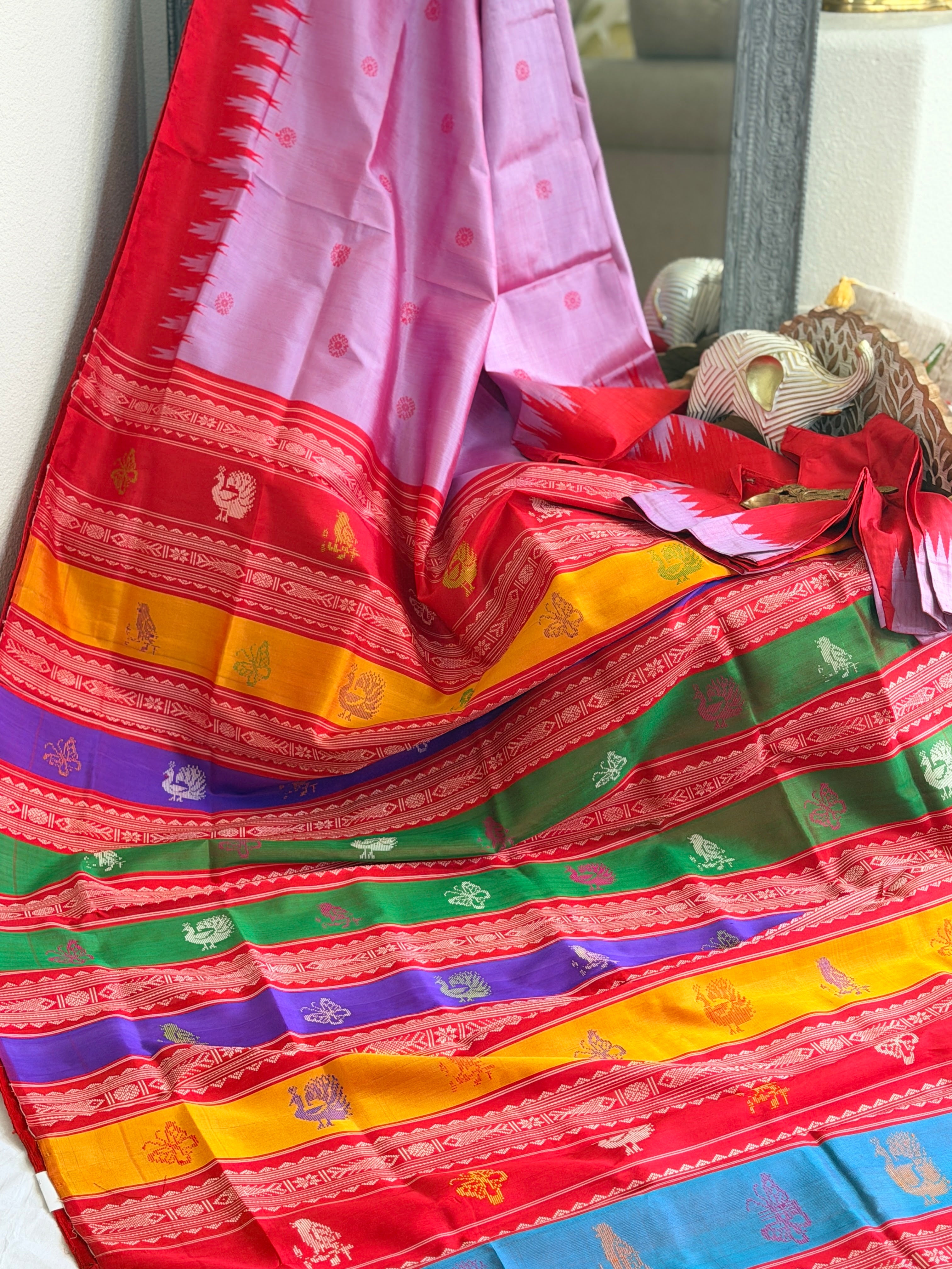 Berhampuri doubble palu odisha handloom saree