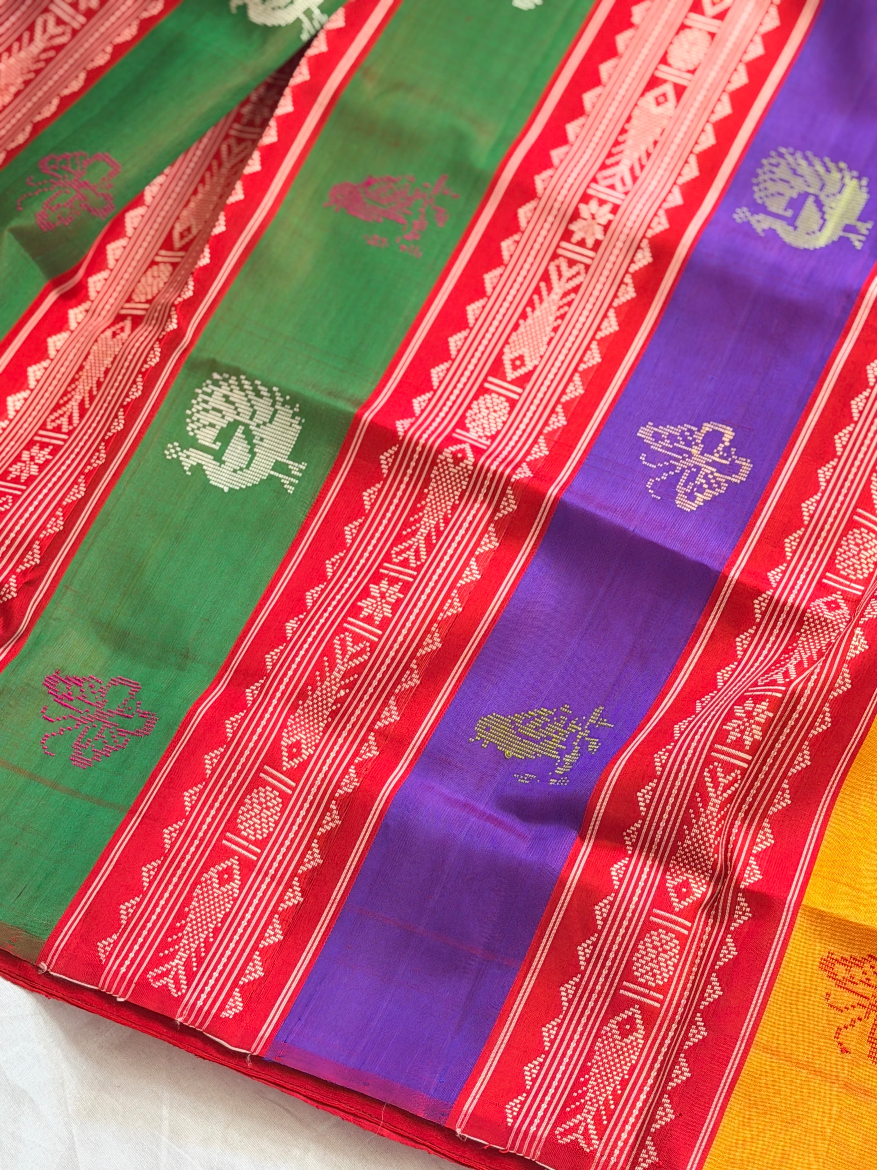 Berhampuri doubble palu odisha handloom saree