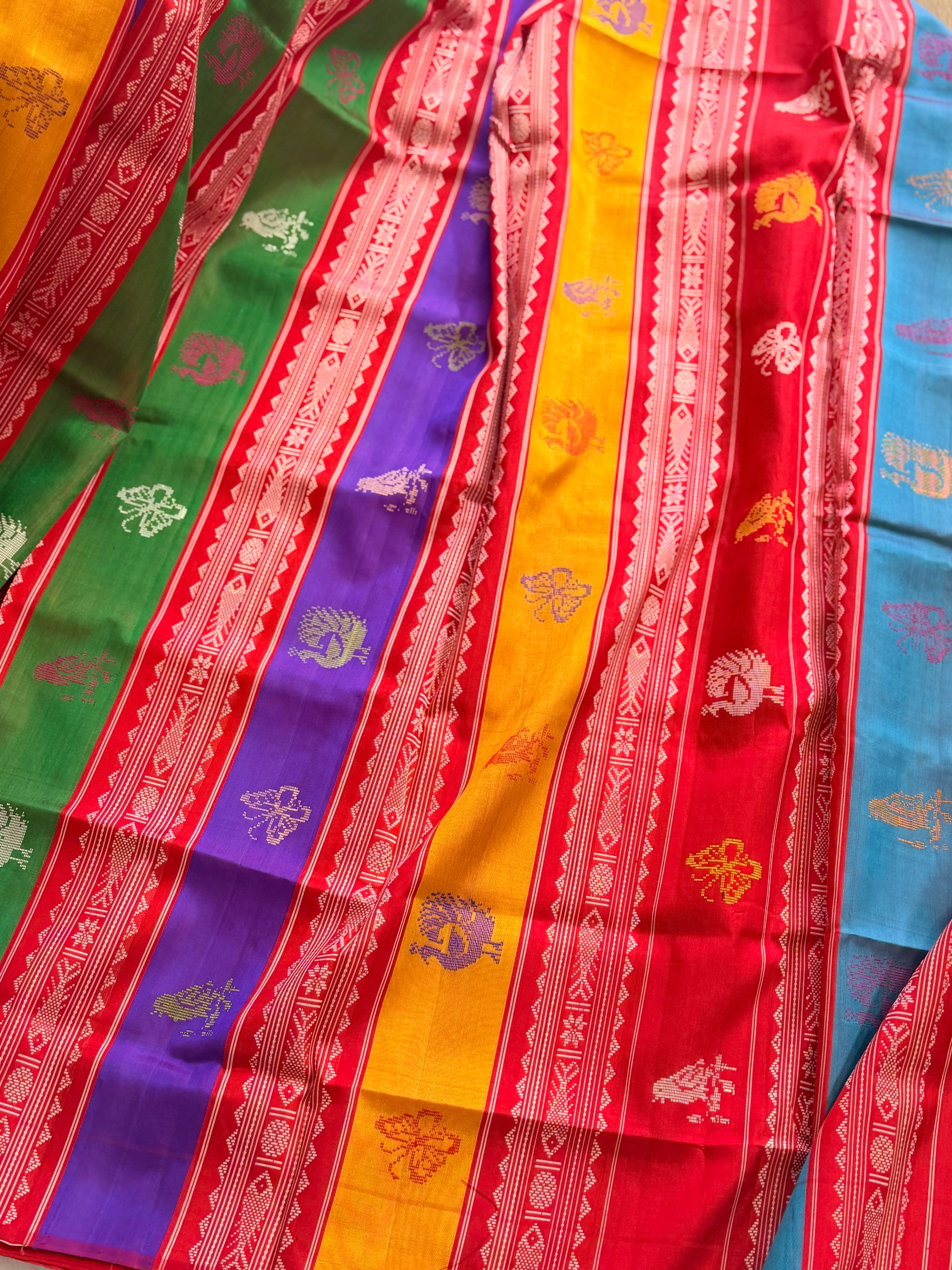 Berhampuri doubble palu odisha handloom saree