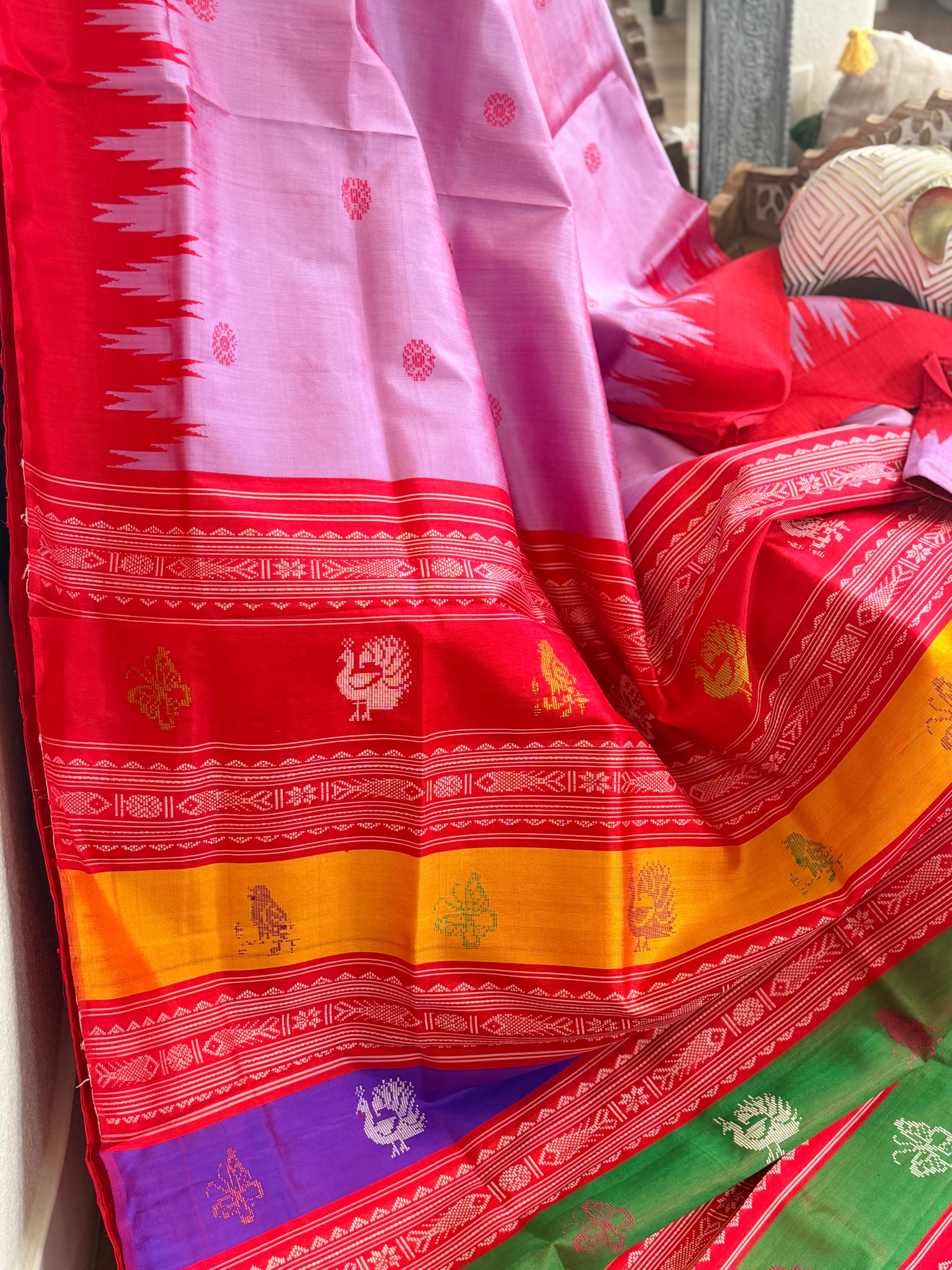 Berhampuri doubble palu odisha handloom saree