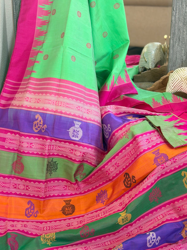 Berhampuri doubble palu odisha handloom saree