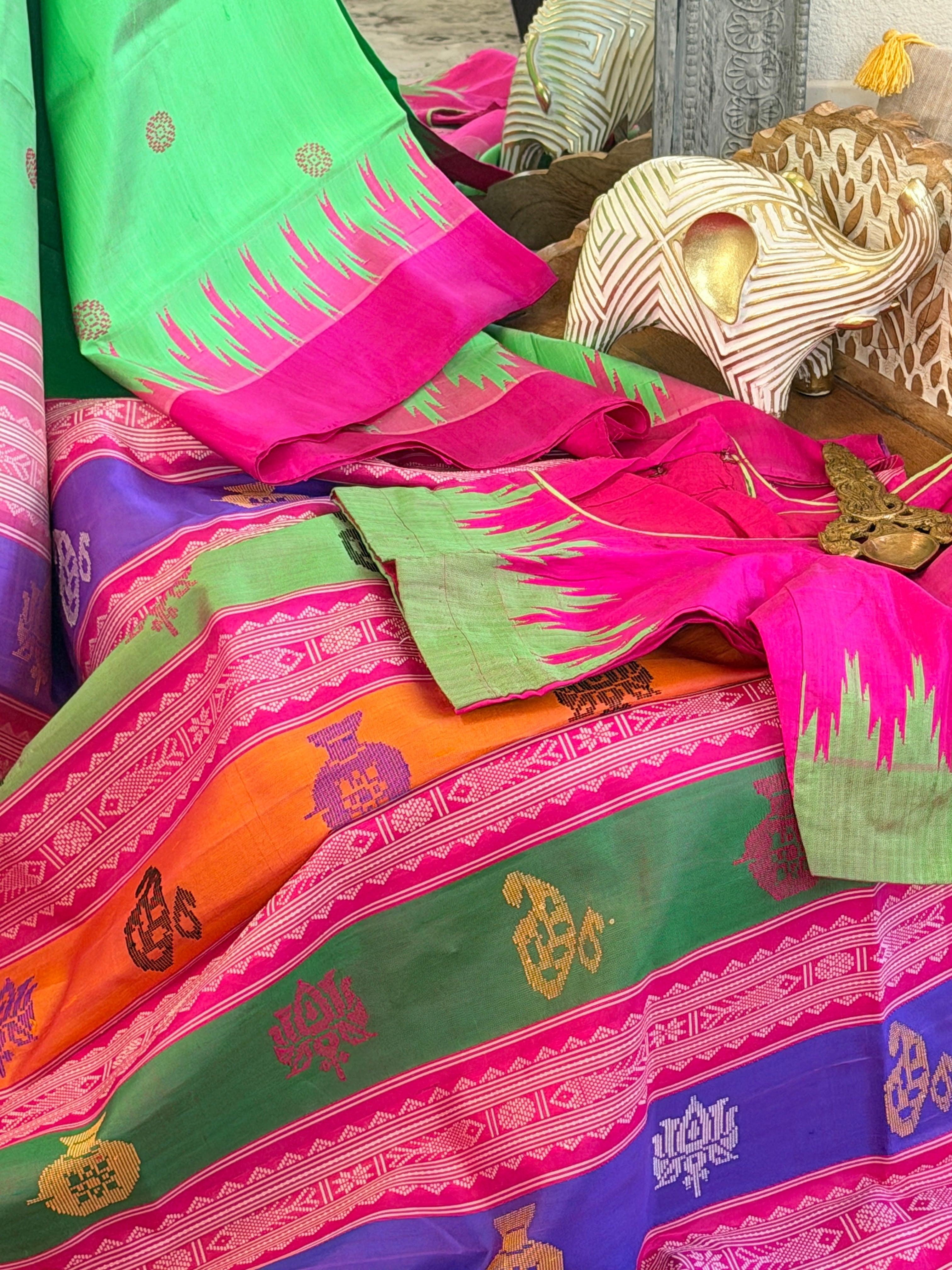 Berhampuri doubble palu odisha handloom saree