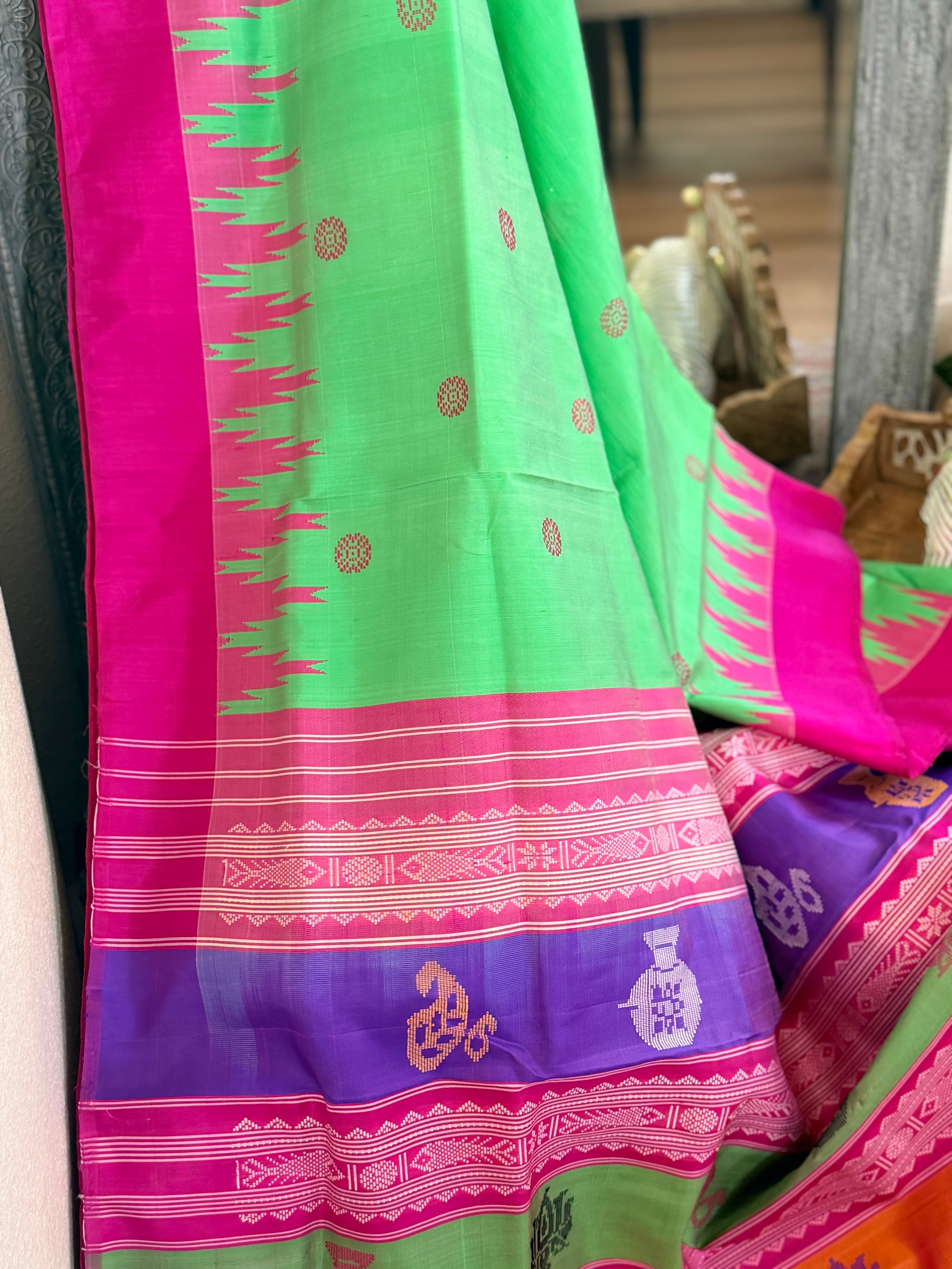 Berhampuri doubble palu odisha handloom saree