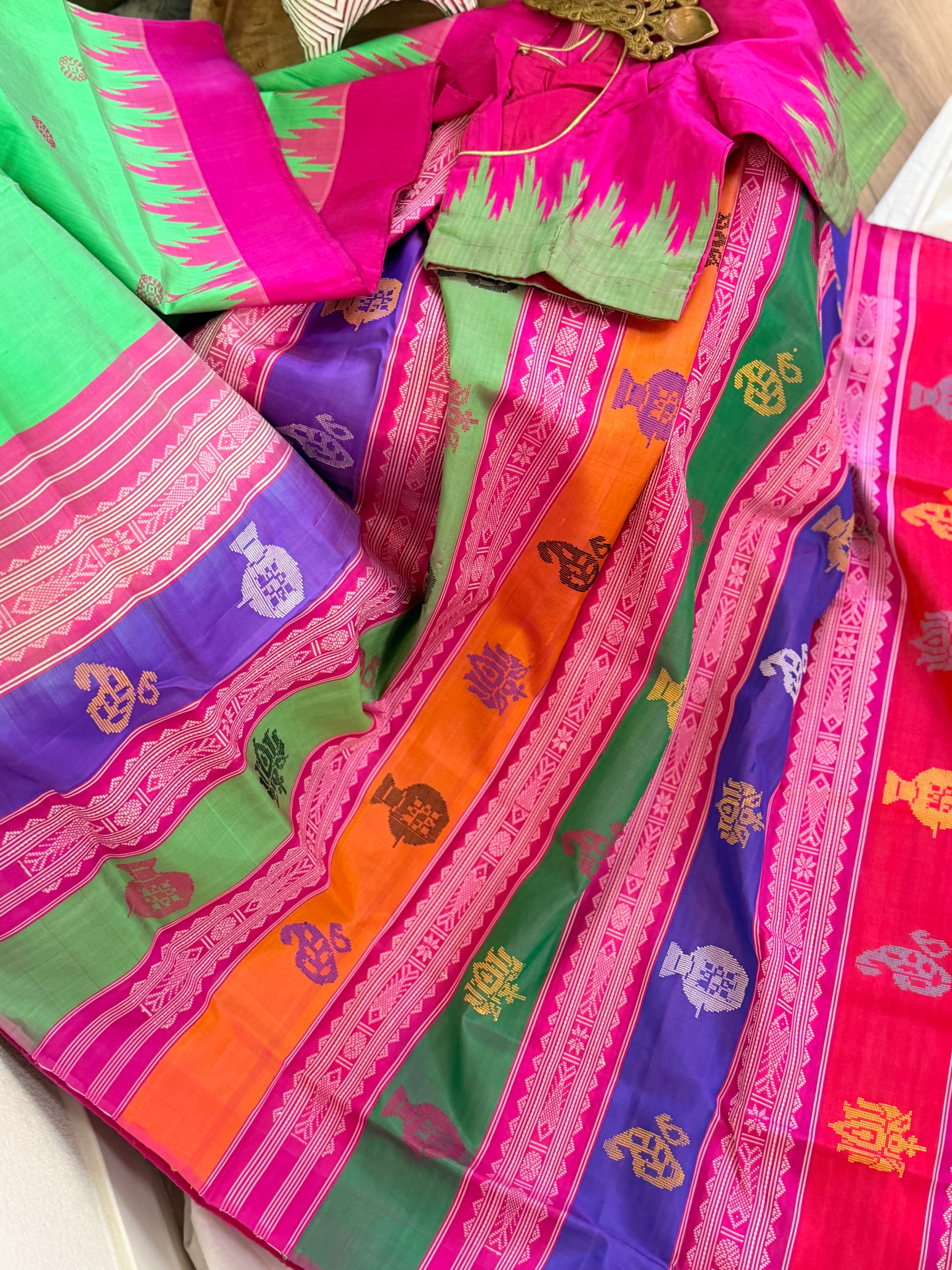 Berhampuri doubble palu odisha handloom saree