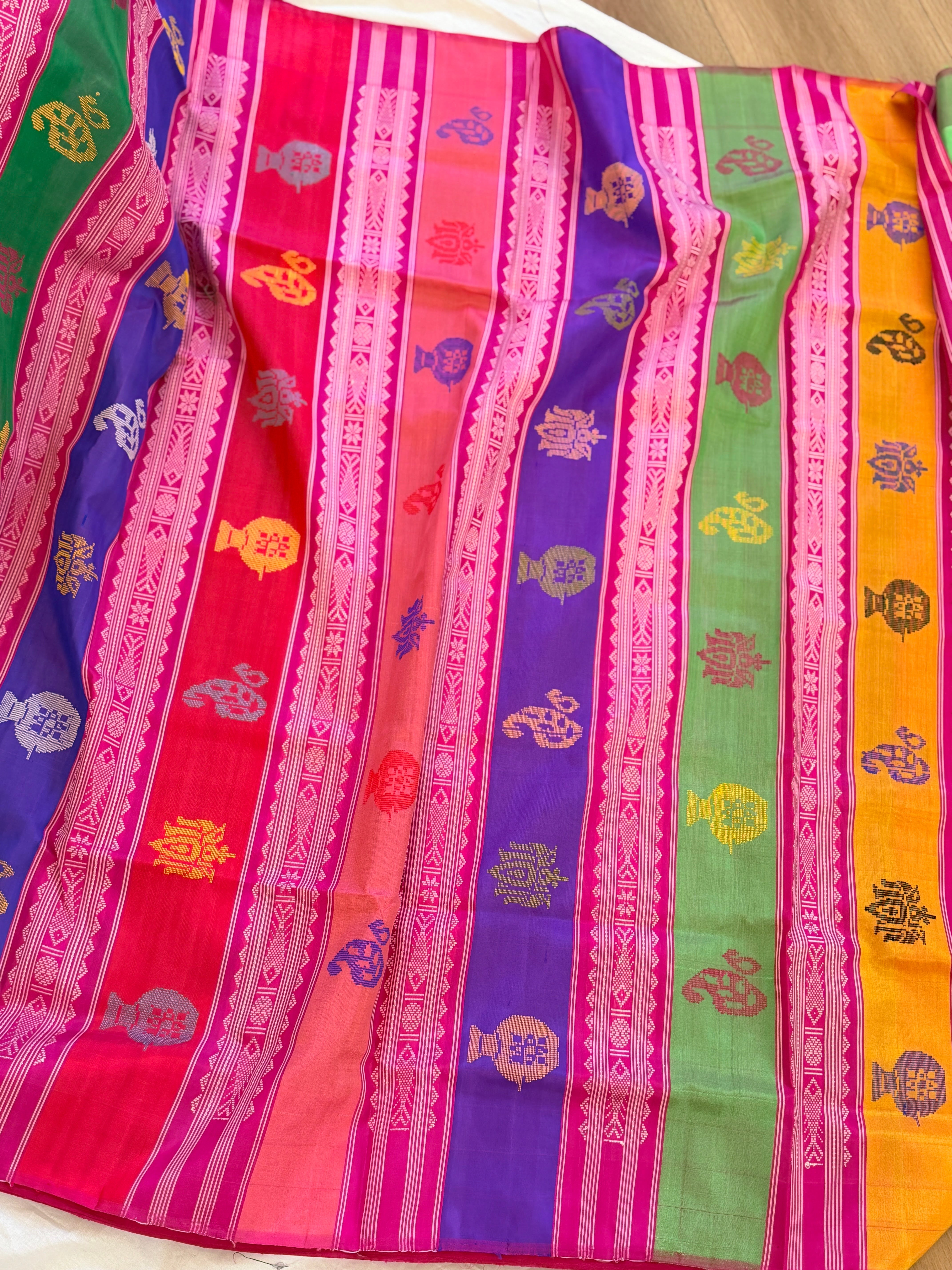 Berhampuri doubble palu odisha handloom saree