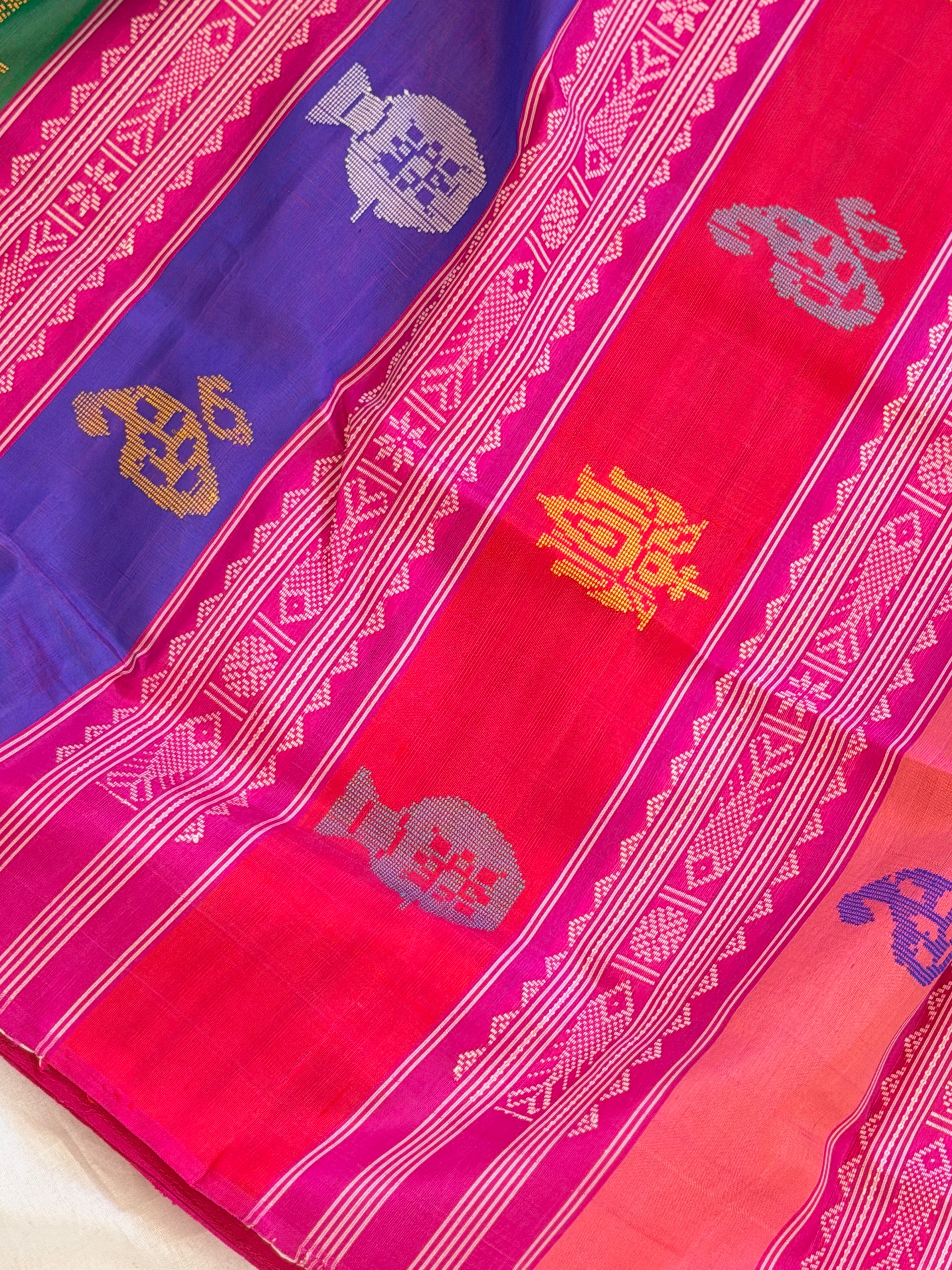 Berhampuri doubble palu odisha handloom saree