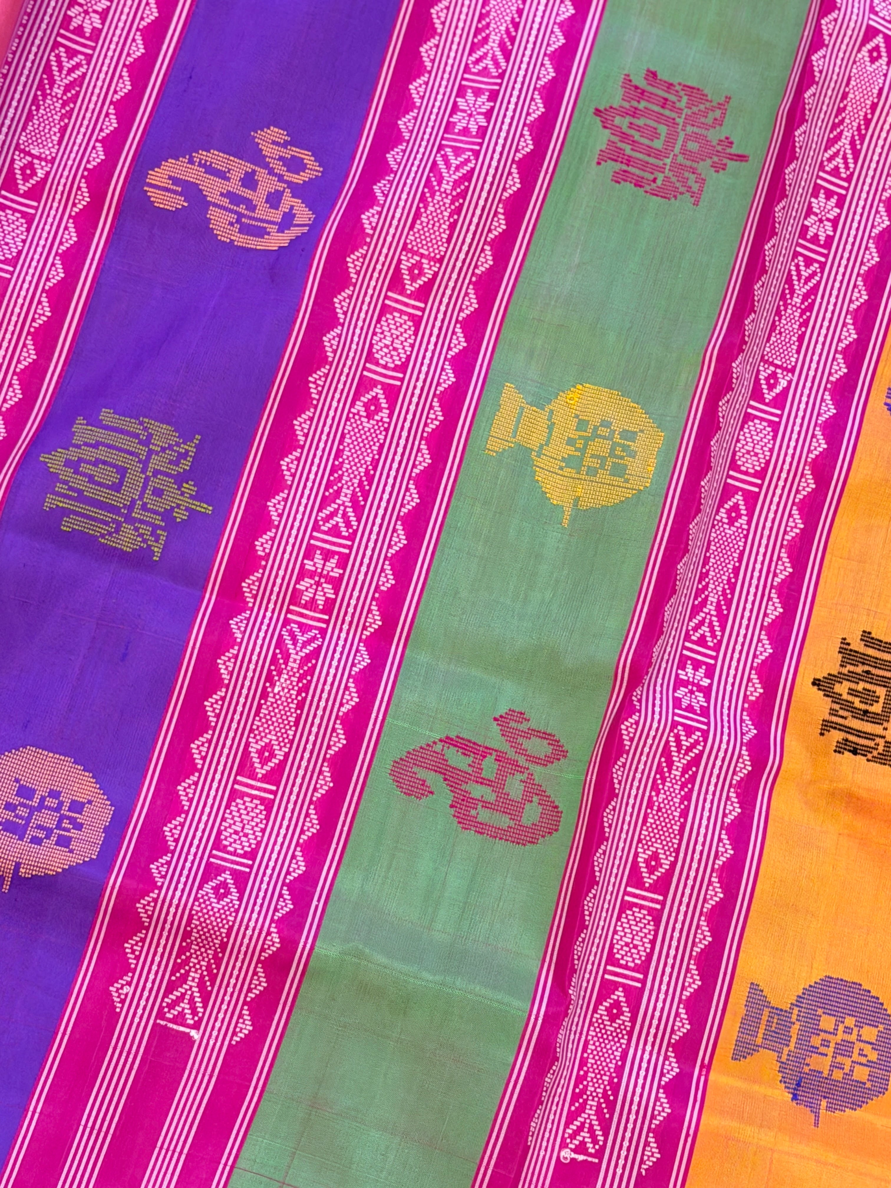 Berhampuri doubble palu odisha handloom saree