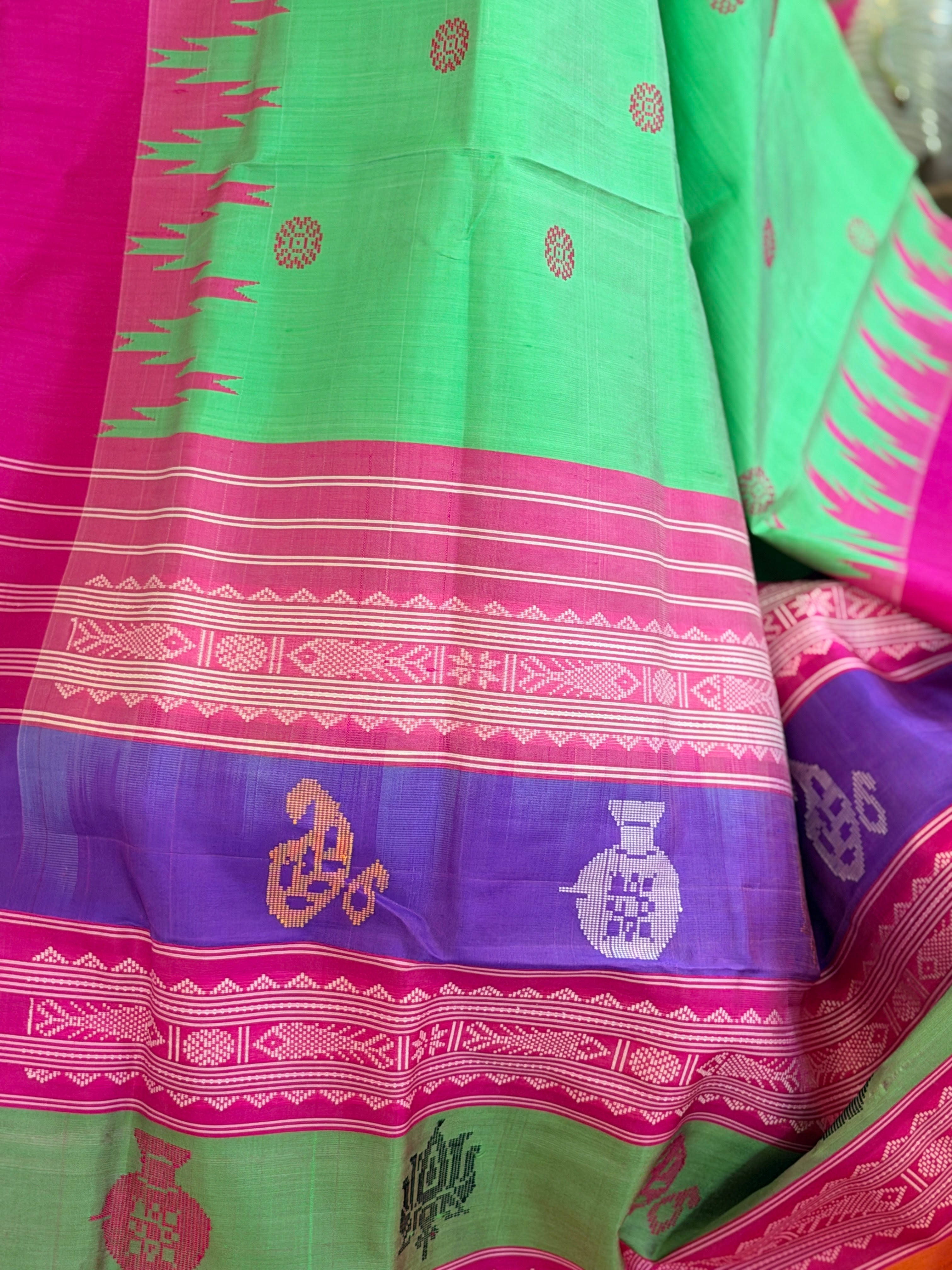 Berhampuri doubble palu odisha handloom saree