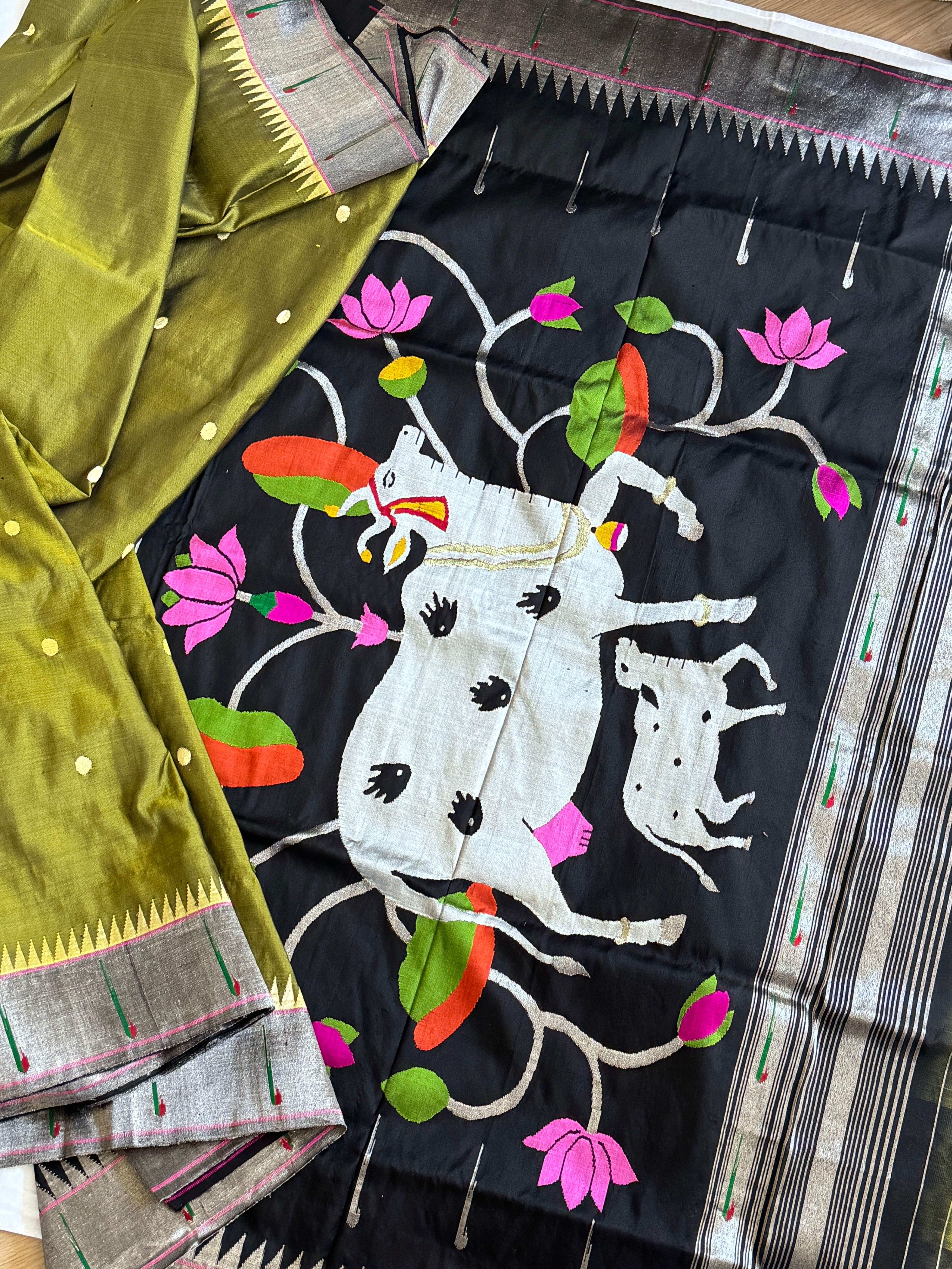 Paithani Pure silk handloom saree