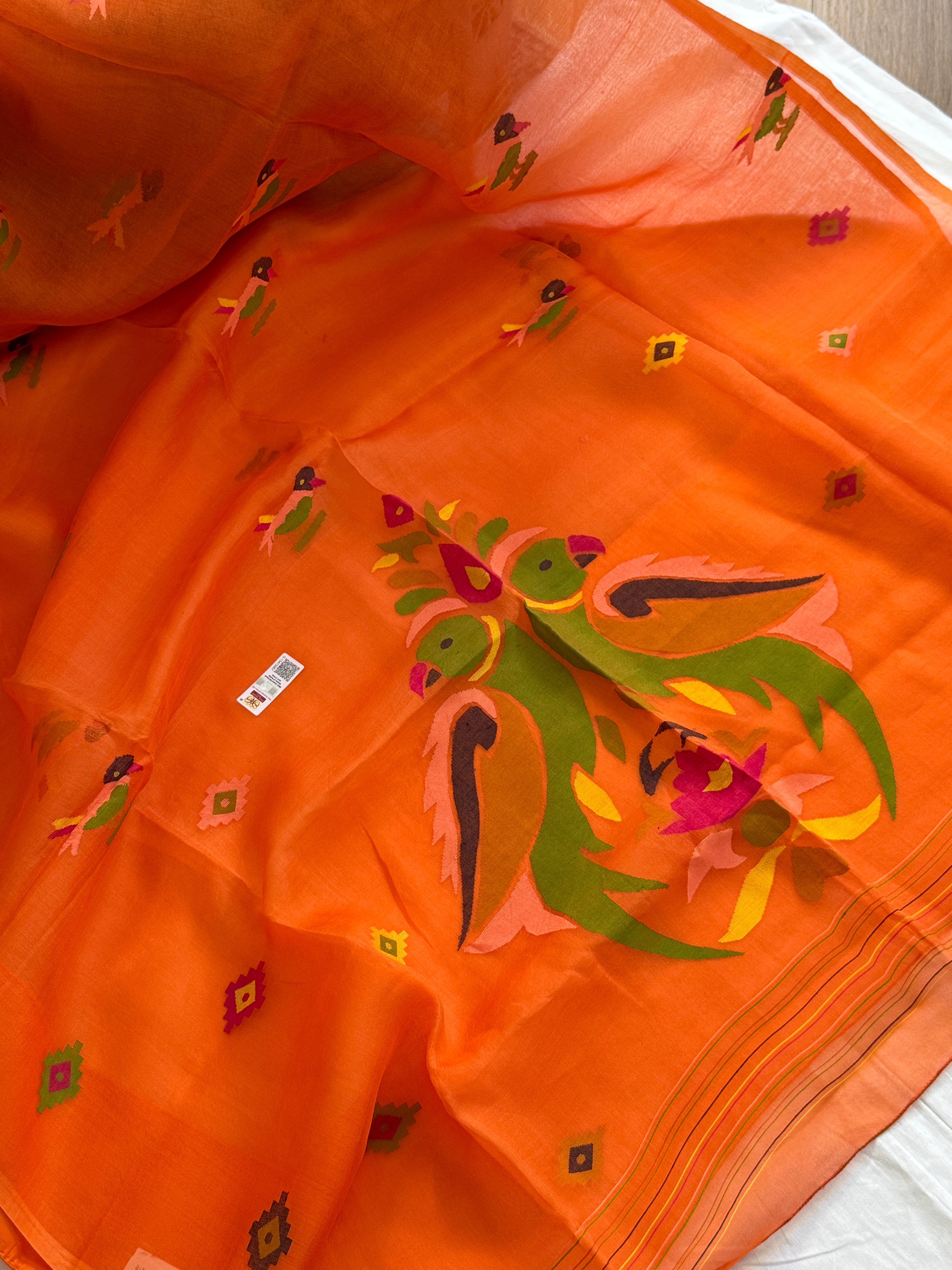 Jamdani Pure Muslin Saree