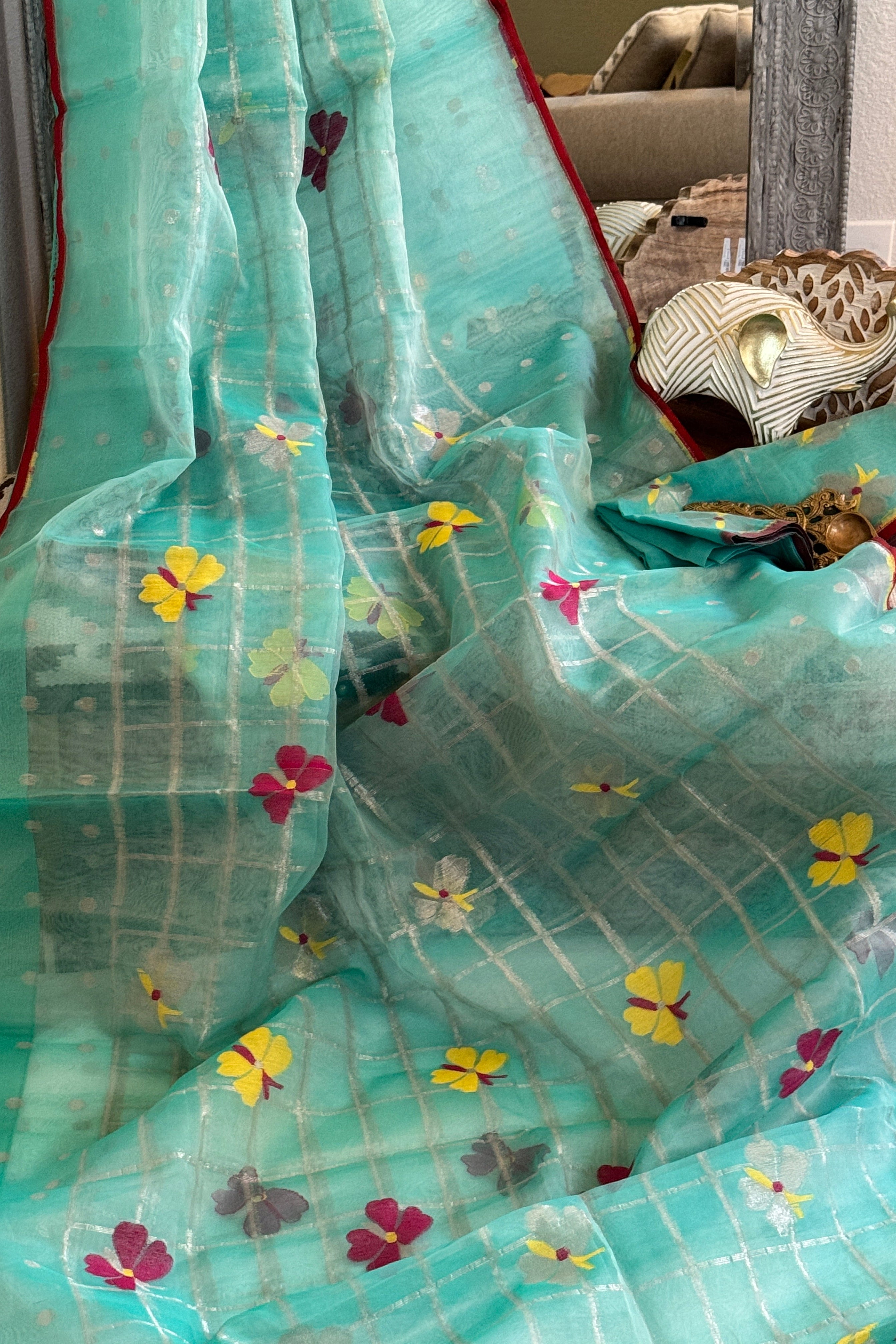 Jamdani Muslin Saree