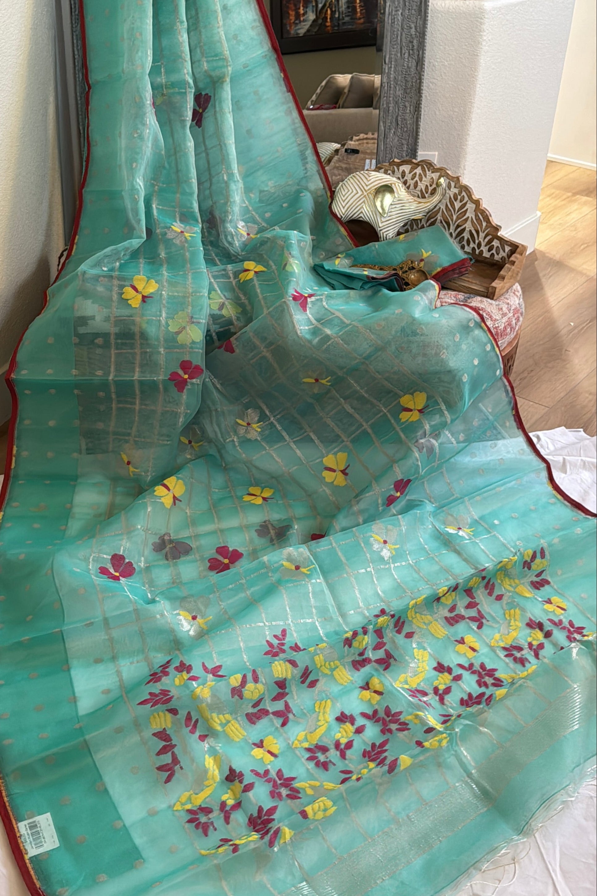 Jamdani Muslin Saree